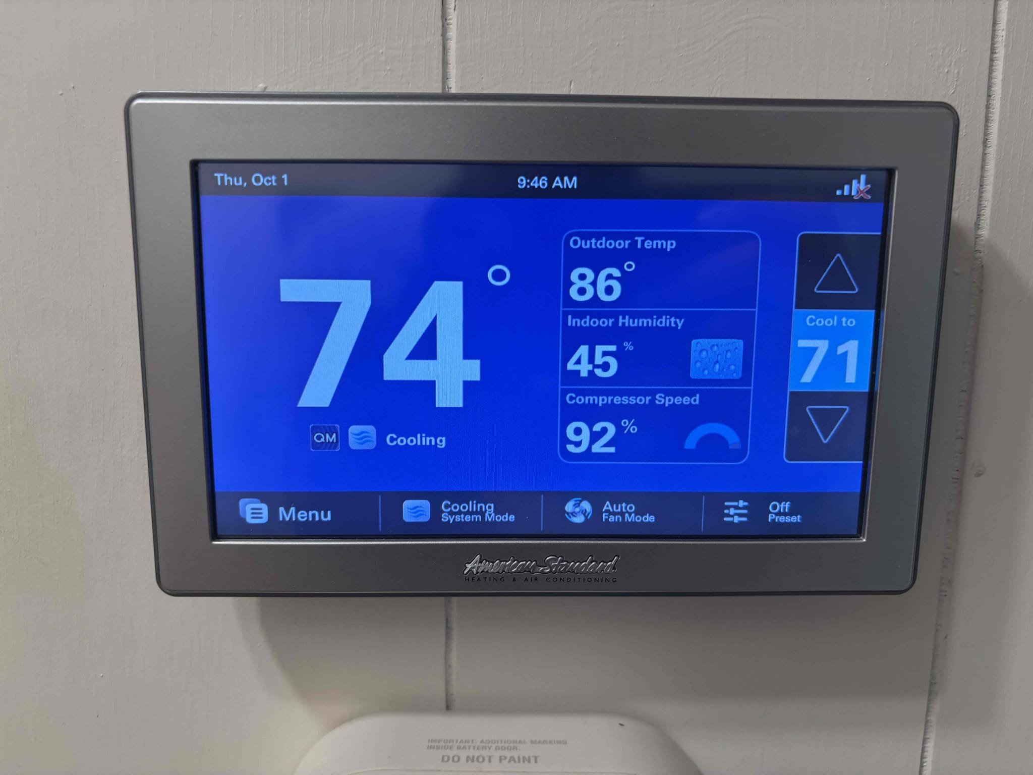 Performed a heating maintenance on two heat pumps both located in attic access. Check sequence of operations by checking out all electrical and temperature rise. At this time both systems are heating up the house properly no errors or alerts on 1050 thermostat. Cleaned out both condensation lines with CO2 tank and cleaned off all electrical components from dust finish maintenance by making sure both system switch back into cool mode correctly at this time all is within range.