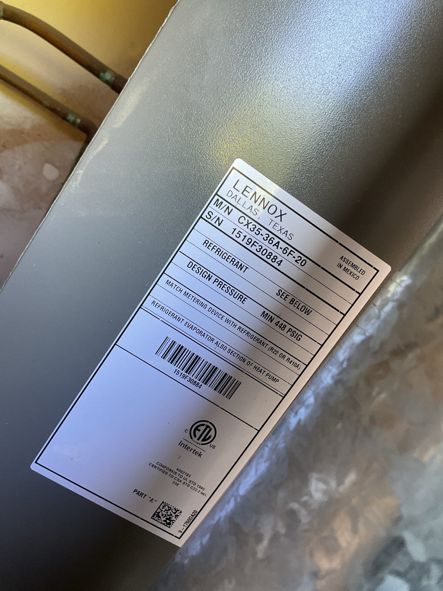 Palm Springs, CA - Indoor unit safety inspection and maintenance for two systems. Cleared condensate drain and replaced filters. Checked static pressure, blower motor amp draw and temperature heat rise. Checked refrigerant circuit diagnostic for heat pump system. Both systems are functioning according to manufacture specifications. Locked home and left keys with security guards.
