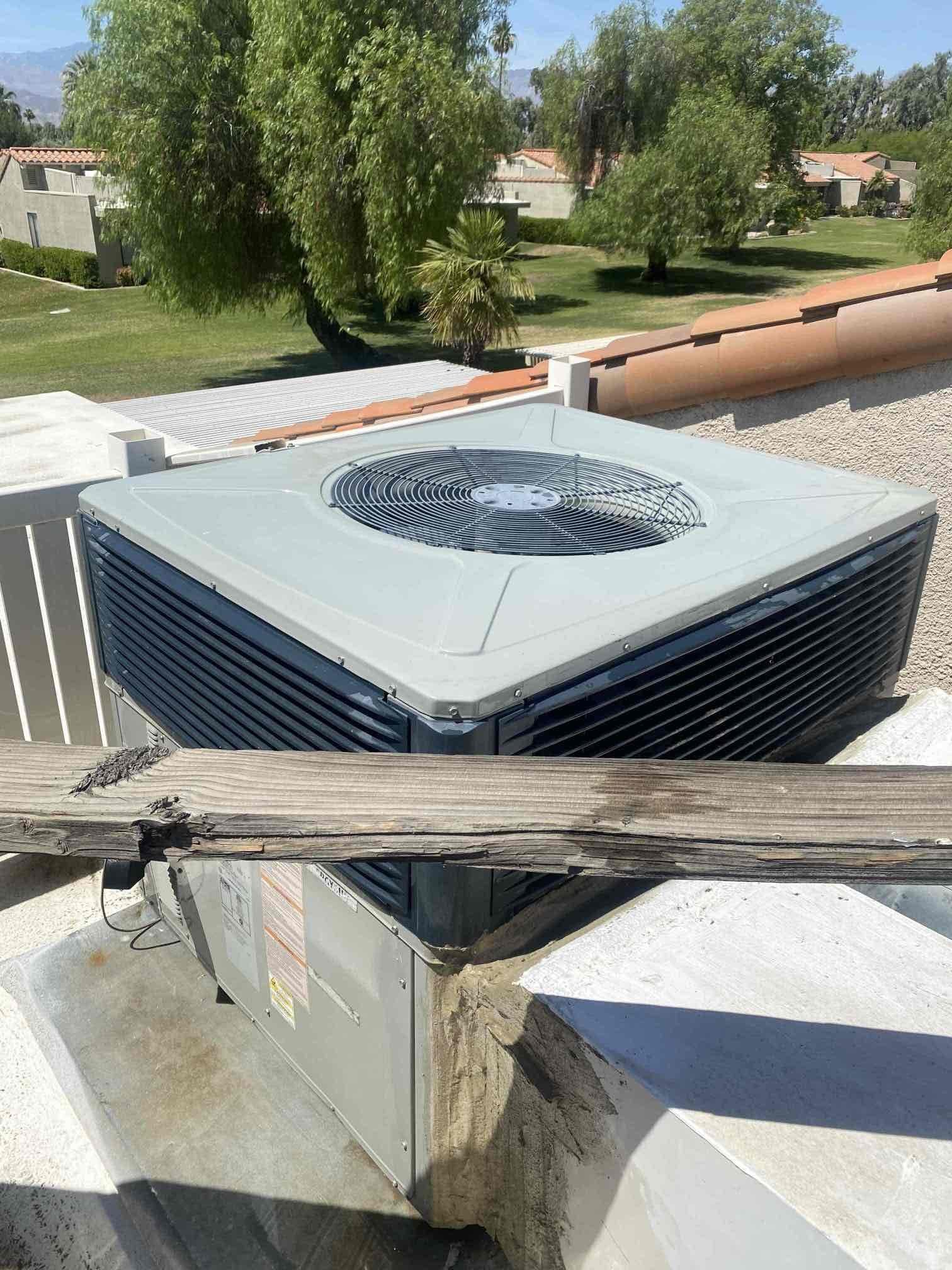 Performed annual heating maintenance on a 2018 American Standard package unit. Replaced 20x24 filter located in upper wall. Cleaned out burners furnace. Verified heating sequence of operation is working properly according to manufacturer specifications. Checked and detected zero carbon monoxide. Checked temperature rise. Cleared condensation lines. Found air scrubber is non operational. Sent quote for UV air purifier bulb replacement via email. Cycled cooling from thermostat. Thermostat checked out operational. System is working properly in heating at this time of service. Client opted to wait to schedule cooling maintenance. 