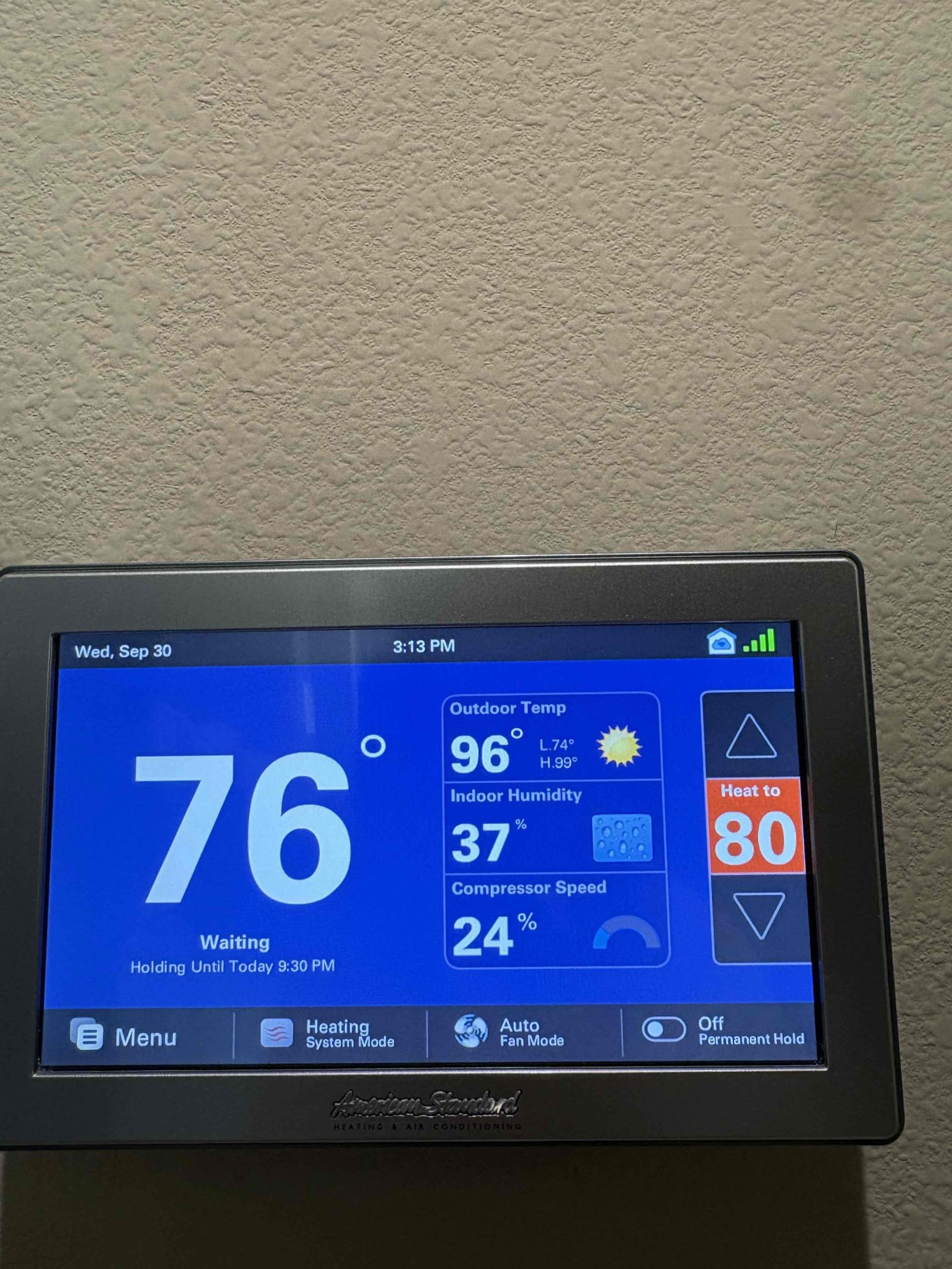 Today’s safety check maintenance consisted of two American standard units. I first began with replacing all the filters in the home and washing the mini split filters in the home as well. Both of the 1050 thermostats properly called for cooling and heating with no alerts on the system. Condensation lines are cleared and properly draining at this time of service apps checked out fan checked pressures checked for both of these systems and I thoroughly washed the coils down for each of these units. Overall, both of these systems are operating to the manufactured specs at this time of today’s visit. 