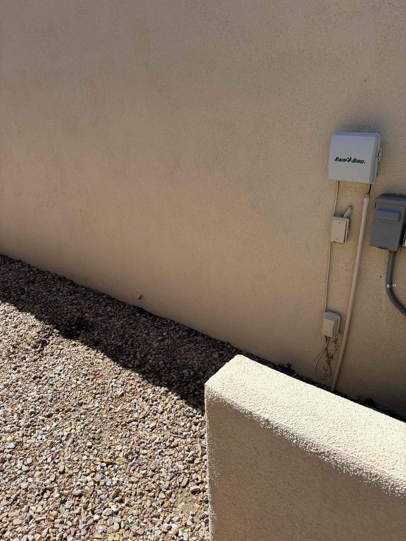 Upon arrival, same thing happened. Condensation line was plugged up and water safety switch was engaged. Cut open PVC pipe and blew it out multiple times. Inform homeowner just like previous technician mentioned if issue occurs again we will need to relocate condensation line. Will send estimate via email to do repair options at this time. System is draining properly and cooling down the house properly.