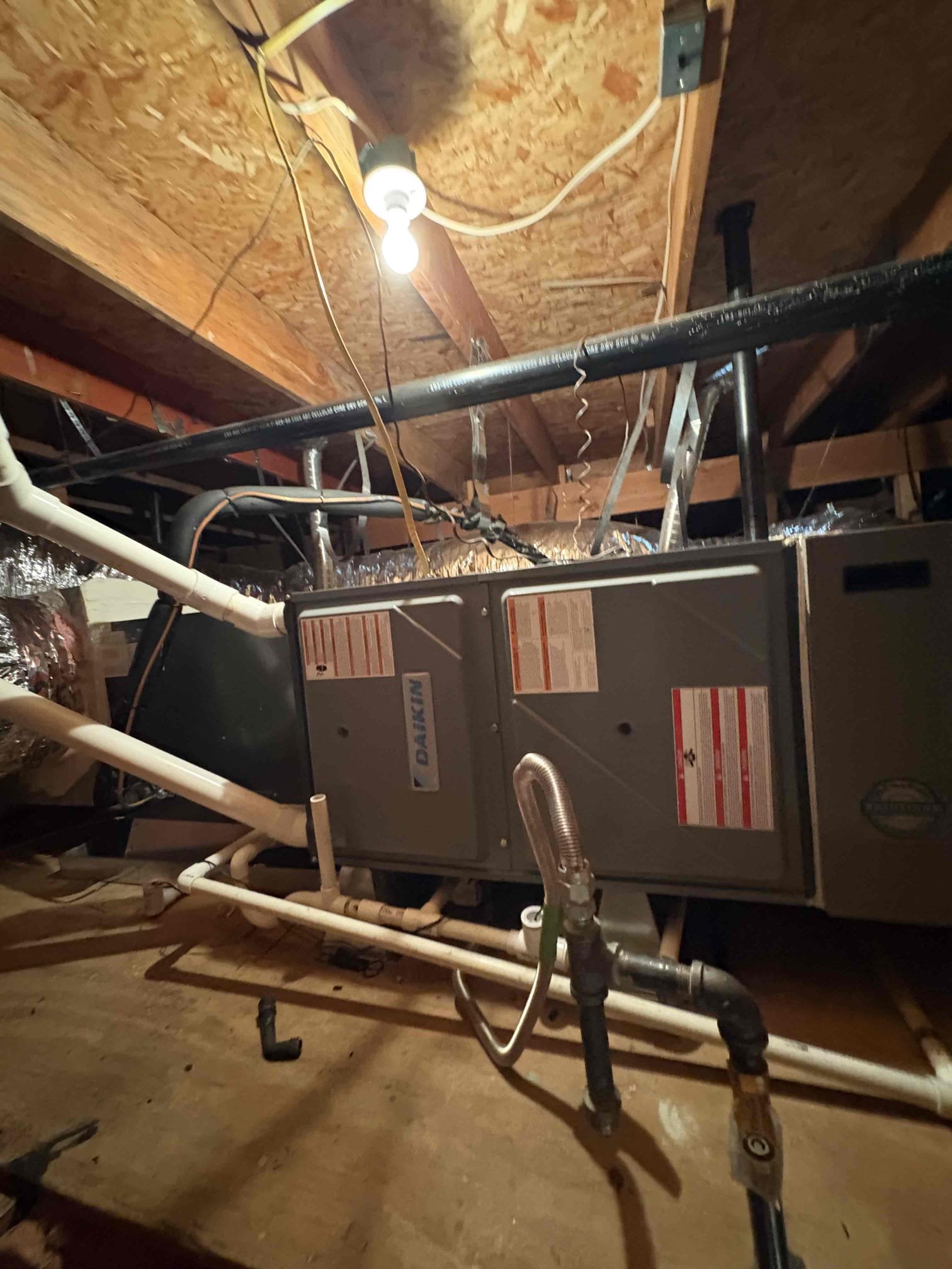 Today’s safety check maintenance consisted of two units located on the side of the home. I first began with replacing bolt filters, one in the attic access and one in the garage. Both of the thermostats are properly calling for cooling and turning the unit on with no alerts. I cleared the condensation lines. Checked amps for both of these units checked pressures capacitor checked normal. Both of these systems are heating and cooling to the manufacture specs at this time of today’s service.
Client also received the Starbucks gift card for the month of October