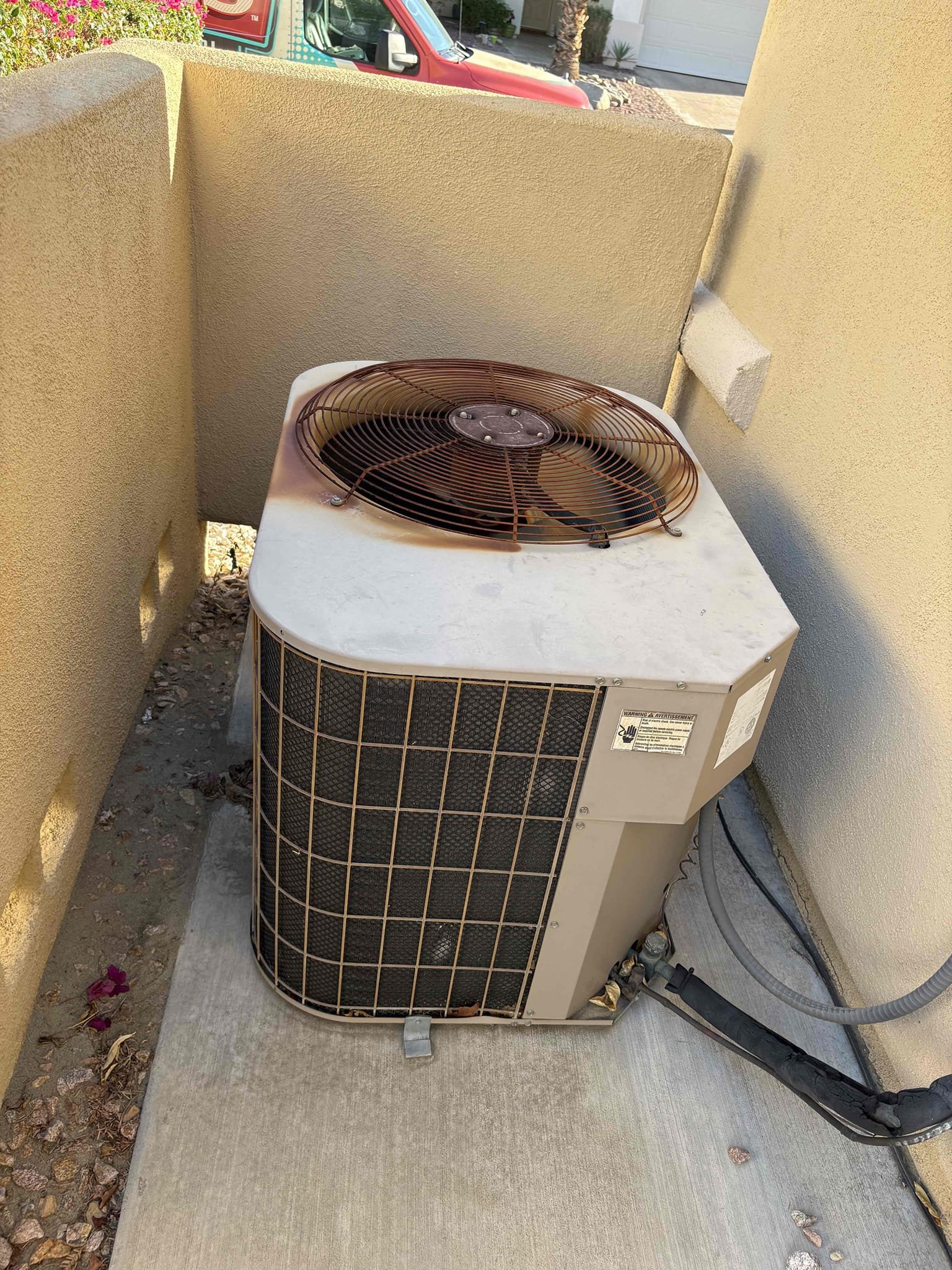 Today’s safety maintenance consisted of one unit located on the side of the home. I first begin with replacing the 16 x 25 filter. I cleared the condensation line. Thermostat is properly calling for heating and cooling on the unit with no alerts. Capacitor checked out. I checked the pressures on the unit and the amps on the blower fan checked out. System is operating to manufacture specs at this time of today’s safety check maintenance. 
Client also received her October gift card