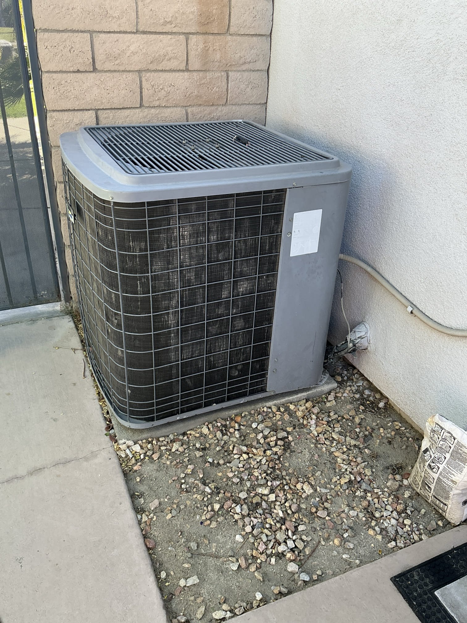 Cathedral City, CA - No one home, family member provided access. Emailed estimate for full system replacement for bedroom unit. Existing equipment in very poor condition. Recommend full system replacement 