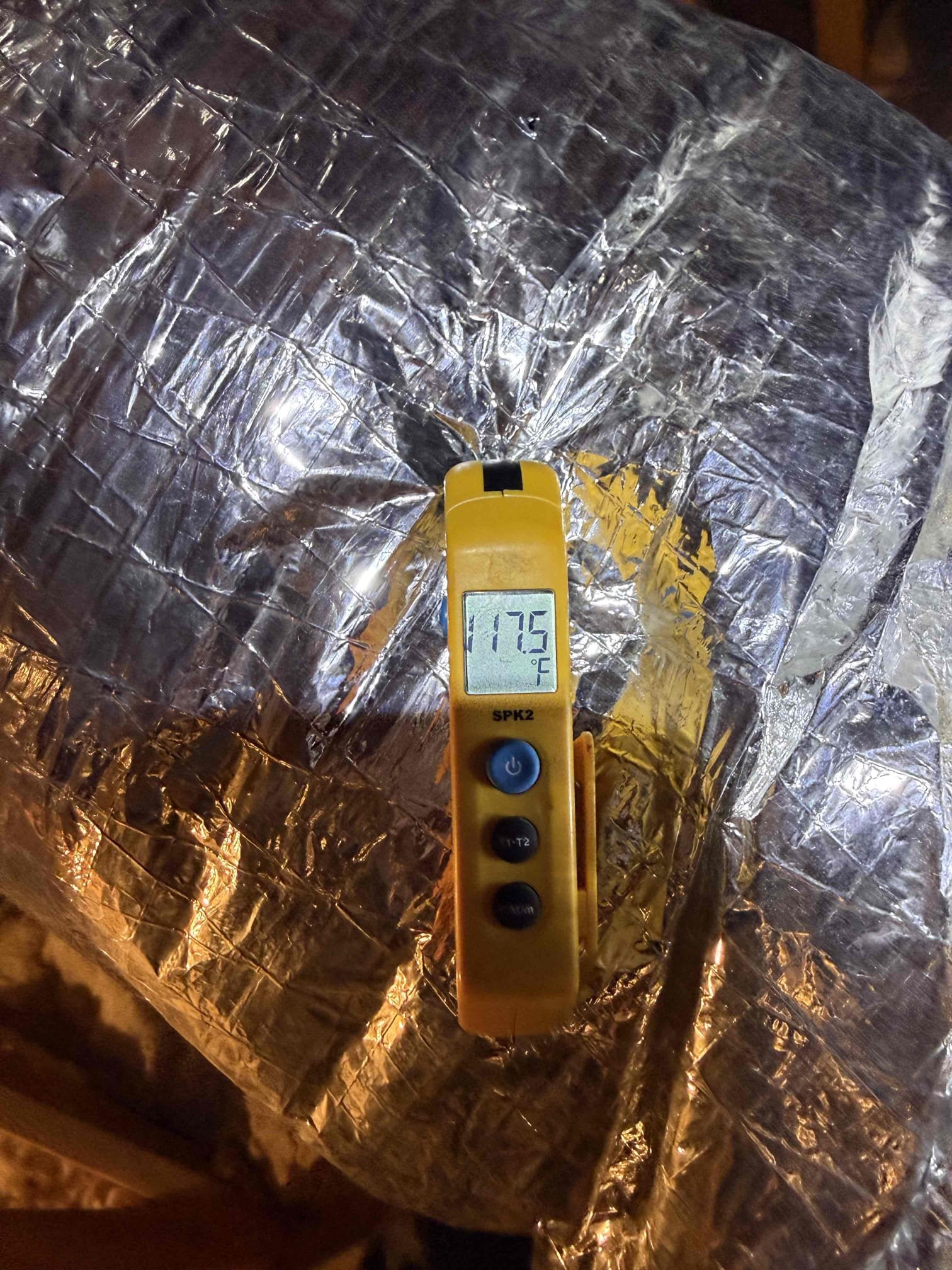 Performed indoor unit & heater maintenance on 2016 Goodman 80% gas furnace in hallway attic access. System is zoned and has (2) Ecobee pro thermostats, both working properly. Zoning and zone panel all good, working properly. Cleared condensation drain. Cleaned off dust from burner compartment and platform. Checked inducer motor and blower motor amps, voltages are good. Heat rise 40°. Zero carbon monoxide detected. Heating sequence of operations was performed properly. Ducting strapped and in good shape. Recommended having a water safety switch and jones valve installed to prevent water damage if drains back up in attic, and keep the drains fully flushed during maintenances.