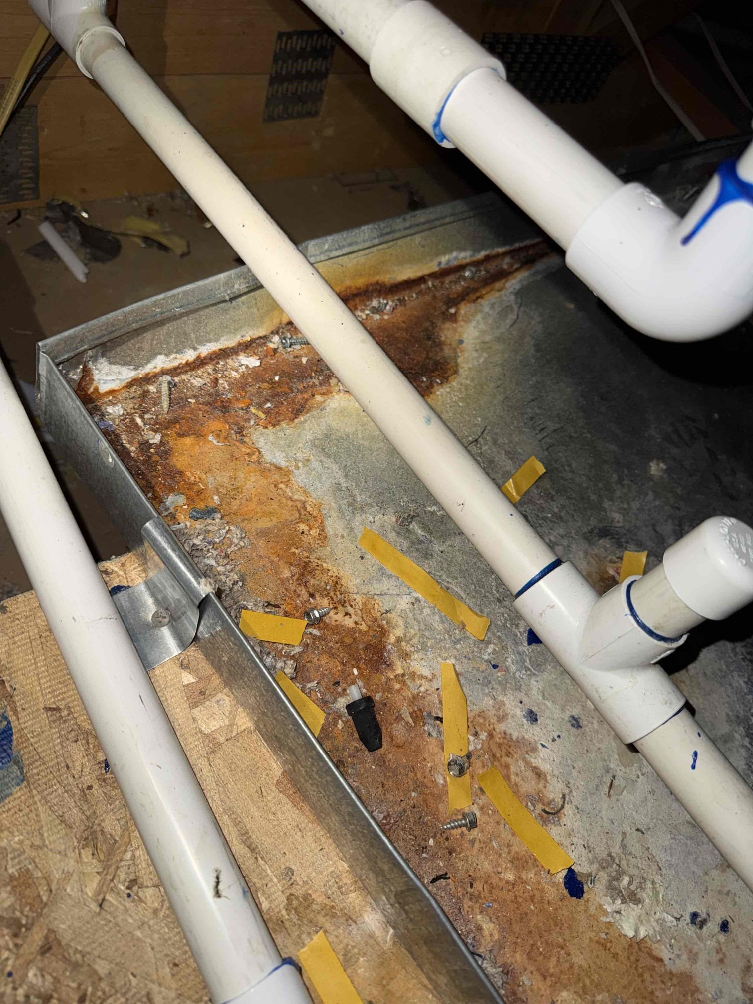 Performed annual heating maintenance on a 2004 York furnace. Fau is located in hallway attic access. Replaced 20x25 and 14x14 filters located in ceilings. Cleared condensation line from fau. Cleaned out burners furnace. Verified heating sequence of operation is working properly according to manufacturer specifications. Checked and detected zero carbon monoxide. Checked temperature rise. Checked capacitor for blower motor. Found rust on safety pan in the attic. Informed and recommended replacing pan in attic, client denied repairs at this time. Honeywell thermostat checked out operational. System is working properly in heating at this time of service. Gave client starbucks gift card. Scheduled cooling maintenance on site with client. Client renewed HFCP paid via check.