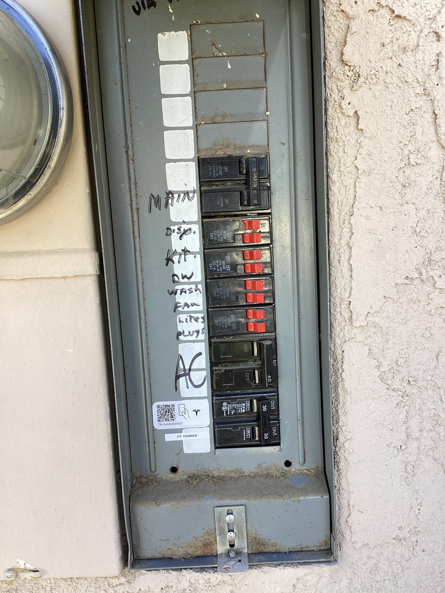 Arrived at customers home to install a new dedicated hard wired circuit for ev charger installed in this visit as well. Penetrated out of the back of the main breaker panel and set car charger on wall directly behind it. Landed all connections and turned breaker on to test unit and power. Verified proper installation with customer based on estimator’s specs. 