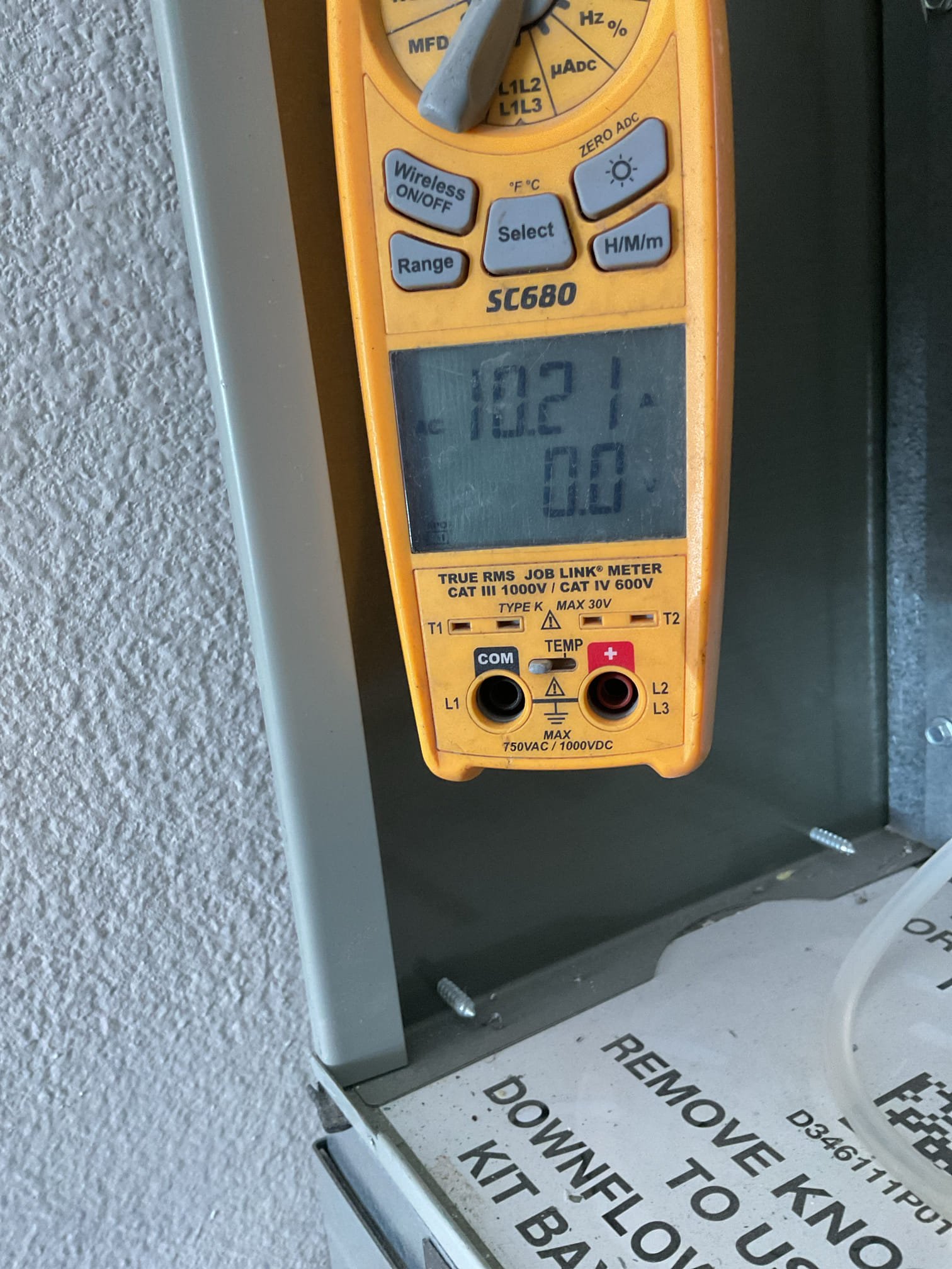 Indoor unit safety inspection and maintenance. Measured static pressure and blower motor amp draw. Checked refrigerant circuit diagnostics, replaced filter and cleared condensate drain. Client signed estimate for whole house surge protection. System is  servicing the house at the time of maintenance. Starbucks.