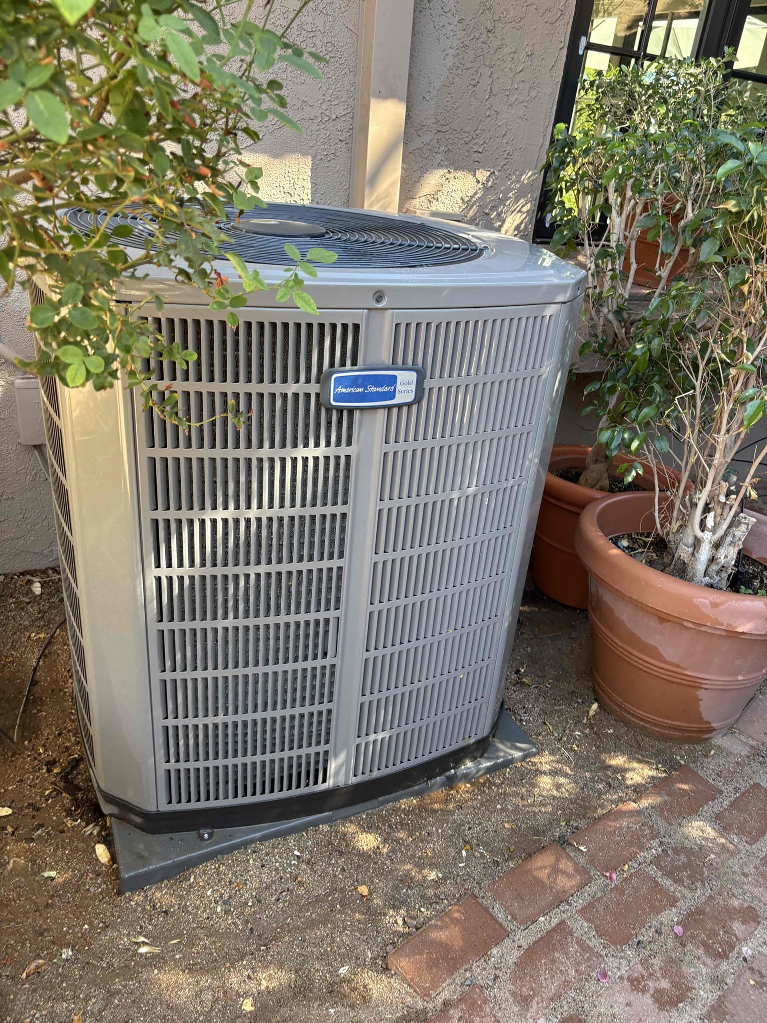 Today’s safety maintenance consisted of one American standard unit on the side of the home. I first began with replacing the 16 x 25 filter. I cleared the condensation line via Jones valve and ensure that the exit point is draining properly. The thermostat is properly calling for cooling and heating at this time of service. The amps on the furnace checked out and both search protections are still active. Pressures and amps at the condenser unit checked out in the correct range following with the capacitor also checking out. Hardstark kit is still testing normal. Everything safely checked out in the correct range and I thoroughly washed the coils down to remove dirt debris from the system.
Client also received their Starbucks gift card