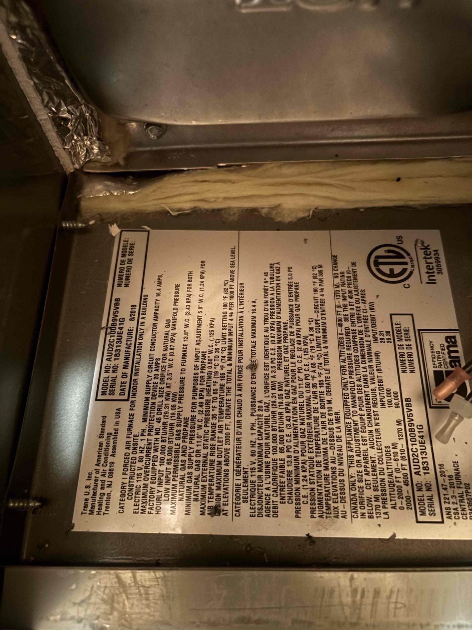 Performed a heating maintenance on a gas furnace located in attic. Check sequence of operations by checking out all electrical temperature rise. At this time system is heating up the house properly. Finish maintenance by cleaning out condensation line changing out filter.