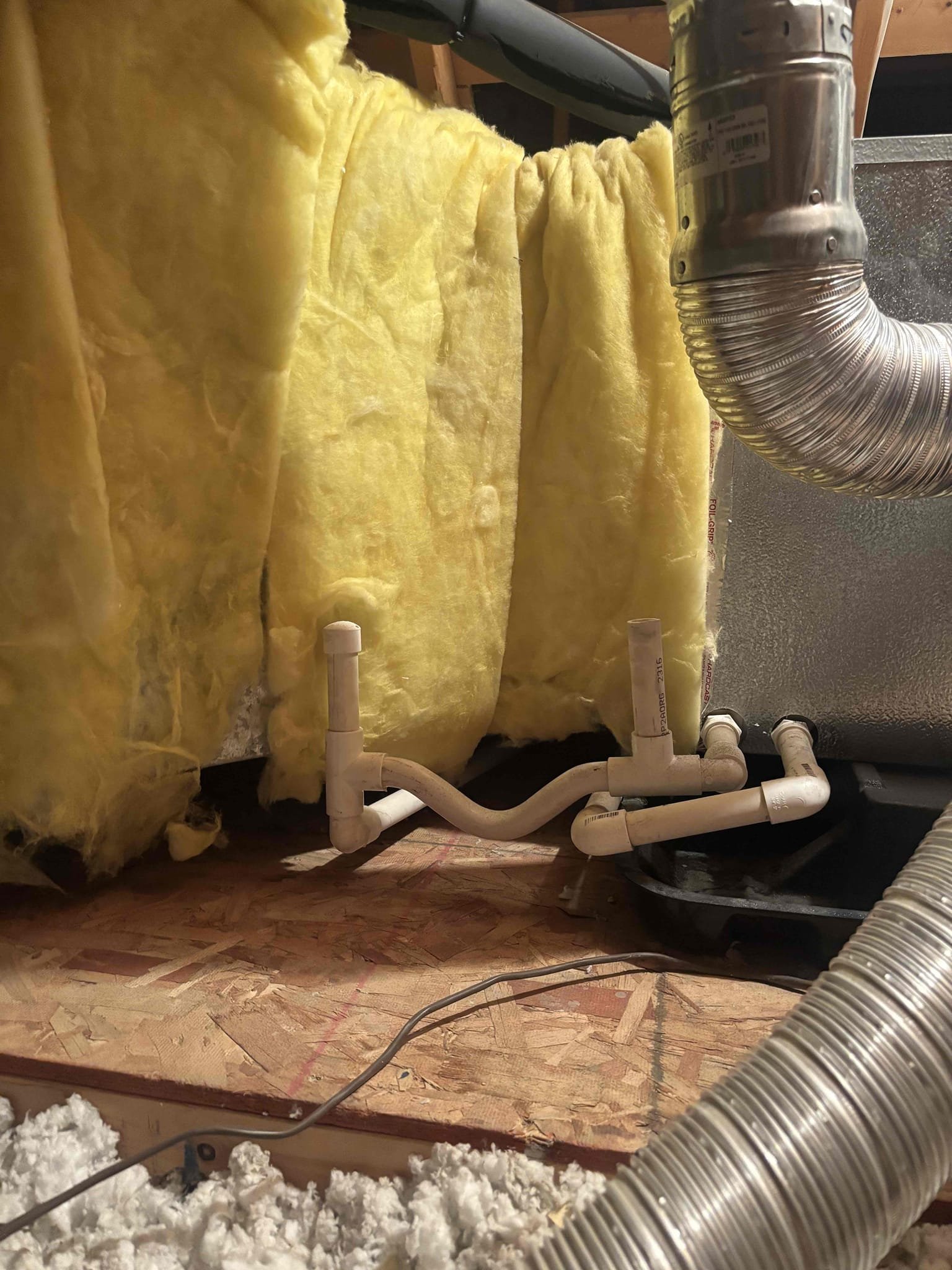 Performed a heating maintenance on a gas furnace located in attic. Check sequence of operations by checking out all electrical temperature rise. At this time system is heating up the house properly. Finish maintenance by cleaning out condensation line changing out filter.