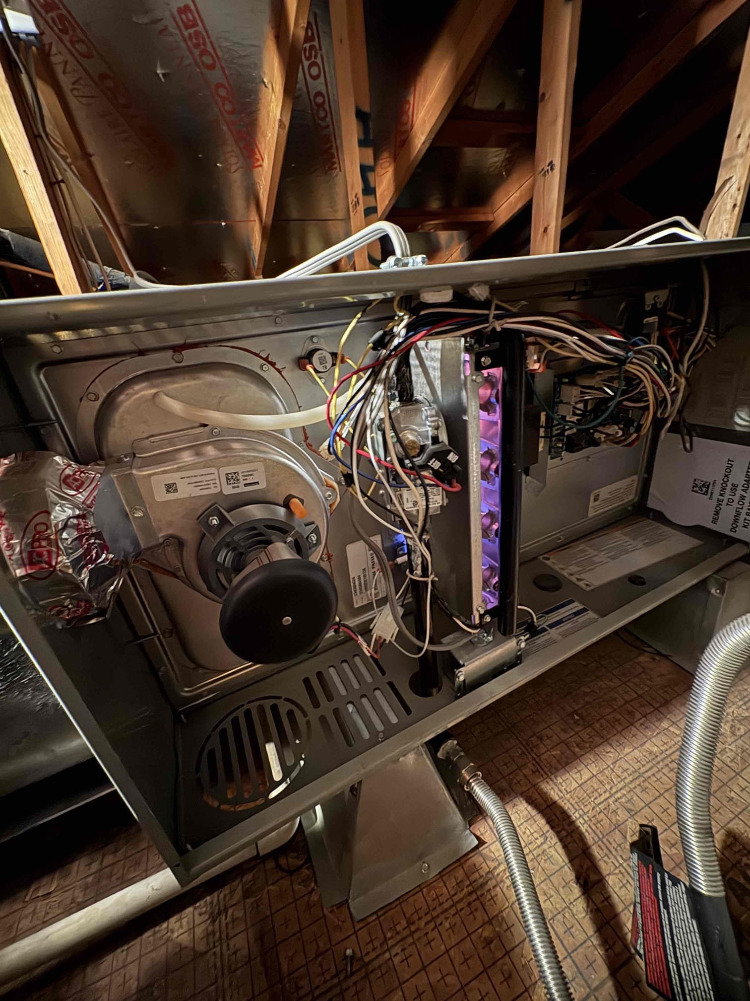 Today’s safety maintenance consisted of one Lennox unit located in the attic access. I first began with replacing the 20 x 30 filter to ensure that proper airflow is able to circulate back to the system. And then ensure that the condensation line has been cleared and properly draining as the exit point. The heating flame rectified and the system was heating the home correctly. Thermostat is properly operating with no alerts. System is overall operating to the manufacturer specs at this time of today’s safety maintenance. 
Client also received their Starbucks gift card for today’s service