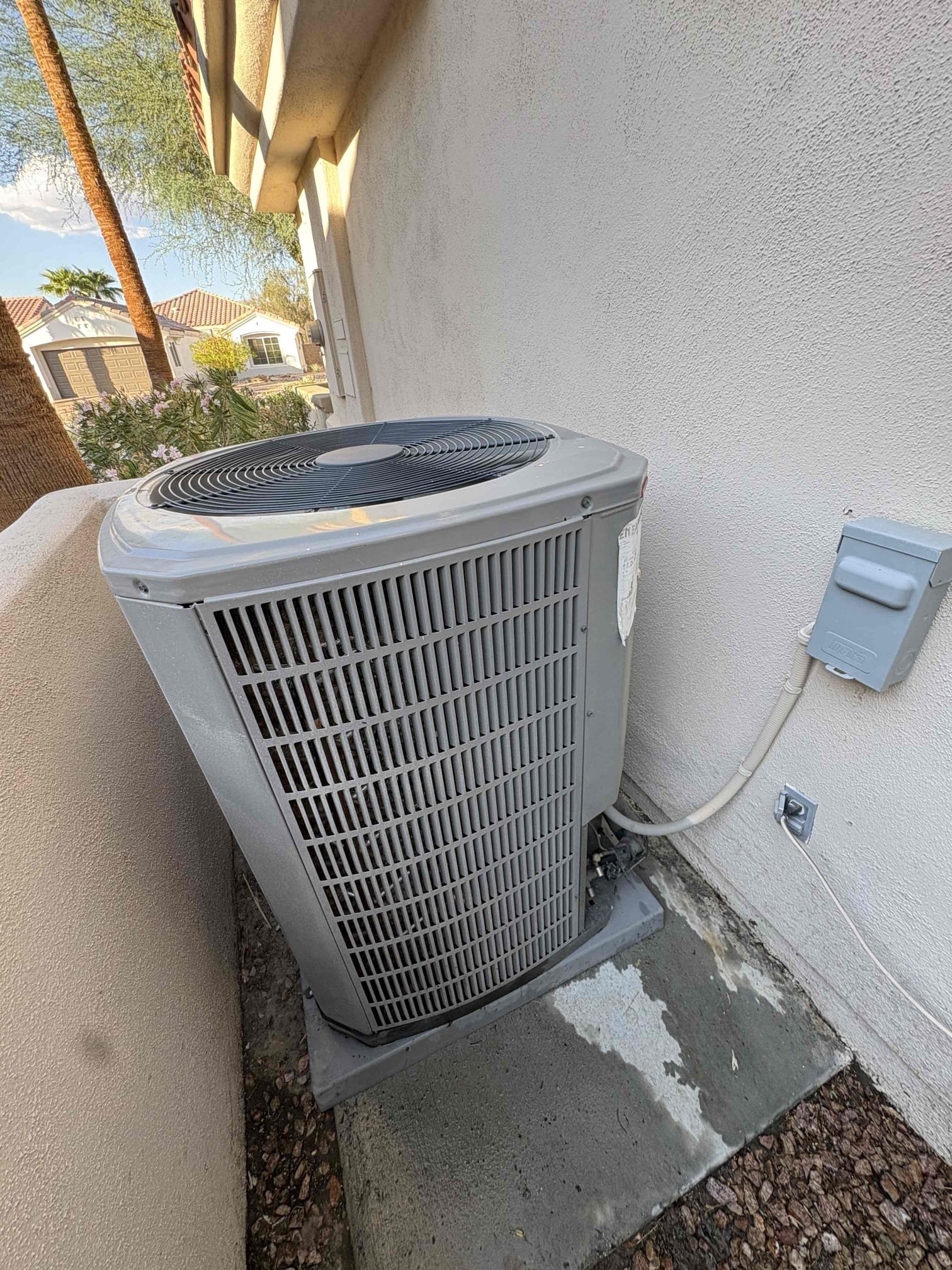 Today’s safety maintenance consisted of one unit located on the side of the home and in the garage access I first began with replacing the 24 x 24 filter. I cleared the condensation line via Jones valve. I verified that the exit point is draining properly. Thermostat is properly calling for cooling and heating at this time. Temperature split is in the correct range amps checked out. System is operating to the manufacture specs at this time of today’s service
Client also received her October gift card