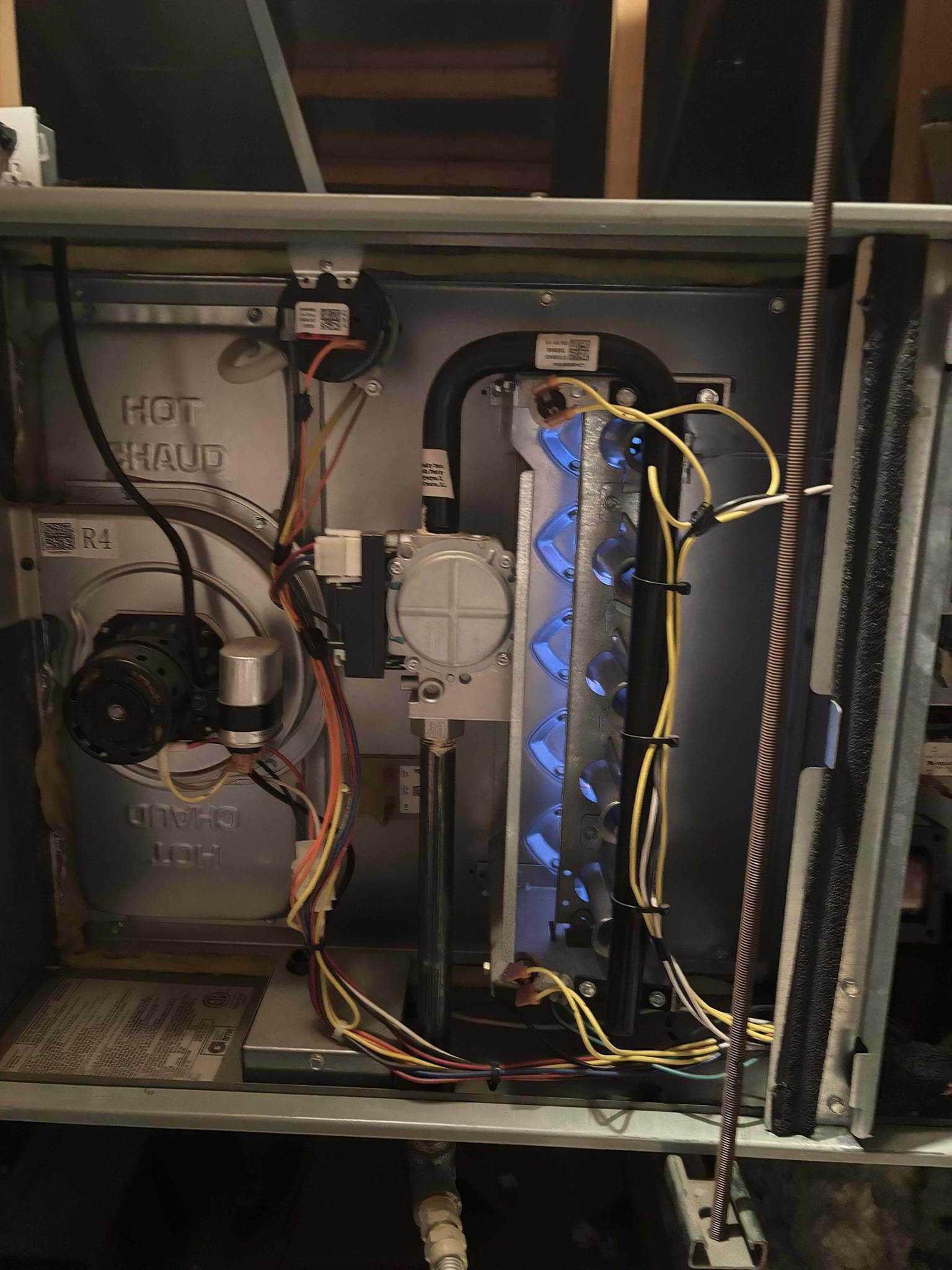 Completed a heating maintenance on the system. I checked the heating sequence of operation, all electrical components, and verified the temperature rise. Everything is operating well within the manufacturer’s specifications. I also cleaned out the condensation line and replaced the system filter. Maintenance was completed by confirming the system switched back into cooling mode properly and is operating correctly.