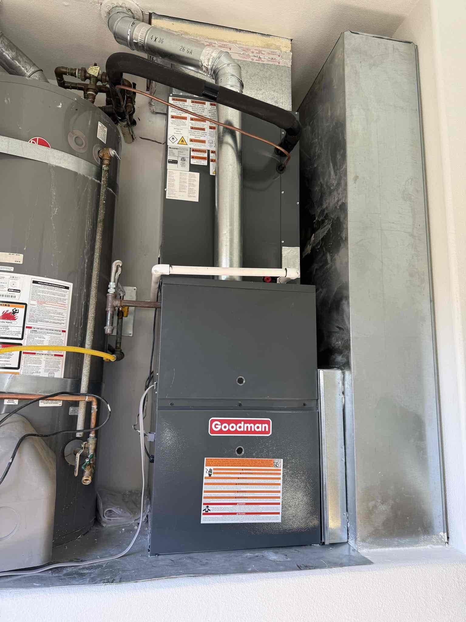 Living room unit not cooling, found condenser running but blower was not. Lineset was frozen at arrival. Verified proper voltage to blower motor and confirmed motor has failed (S#7010) . Contacted Goodman to order motor. Goodman to call back with ETA and status on part. Informed client motor will not be under warranty and will be full price. Will contact client once more information is available. 


Contacted Goodman again, motor is on back order. Motor is about 3-5 days out. Client to see if they can find original contractor that installed equipment to warranty motor. Sent quote via email for motor if client wants Hyde’s to proceed with repair.