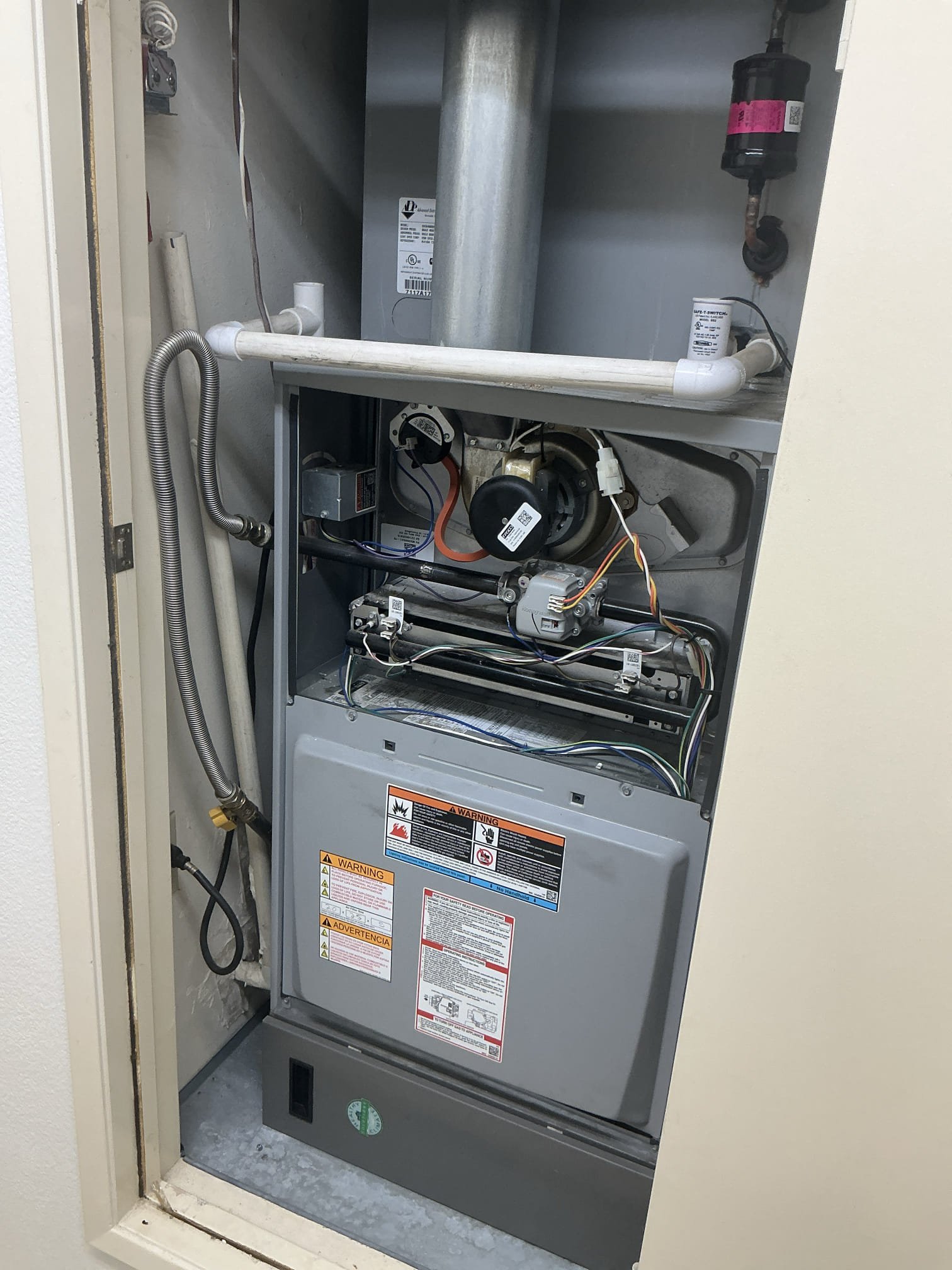 Sighned up on maintenance plan. Repaired vibration noise inside furnace. Verified sequence of operation is working properly at this time. Installed new filter complimentary. Advised to schedule next maintenance service. 