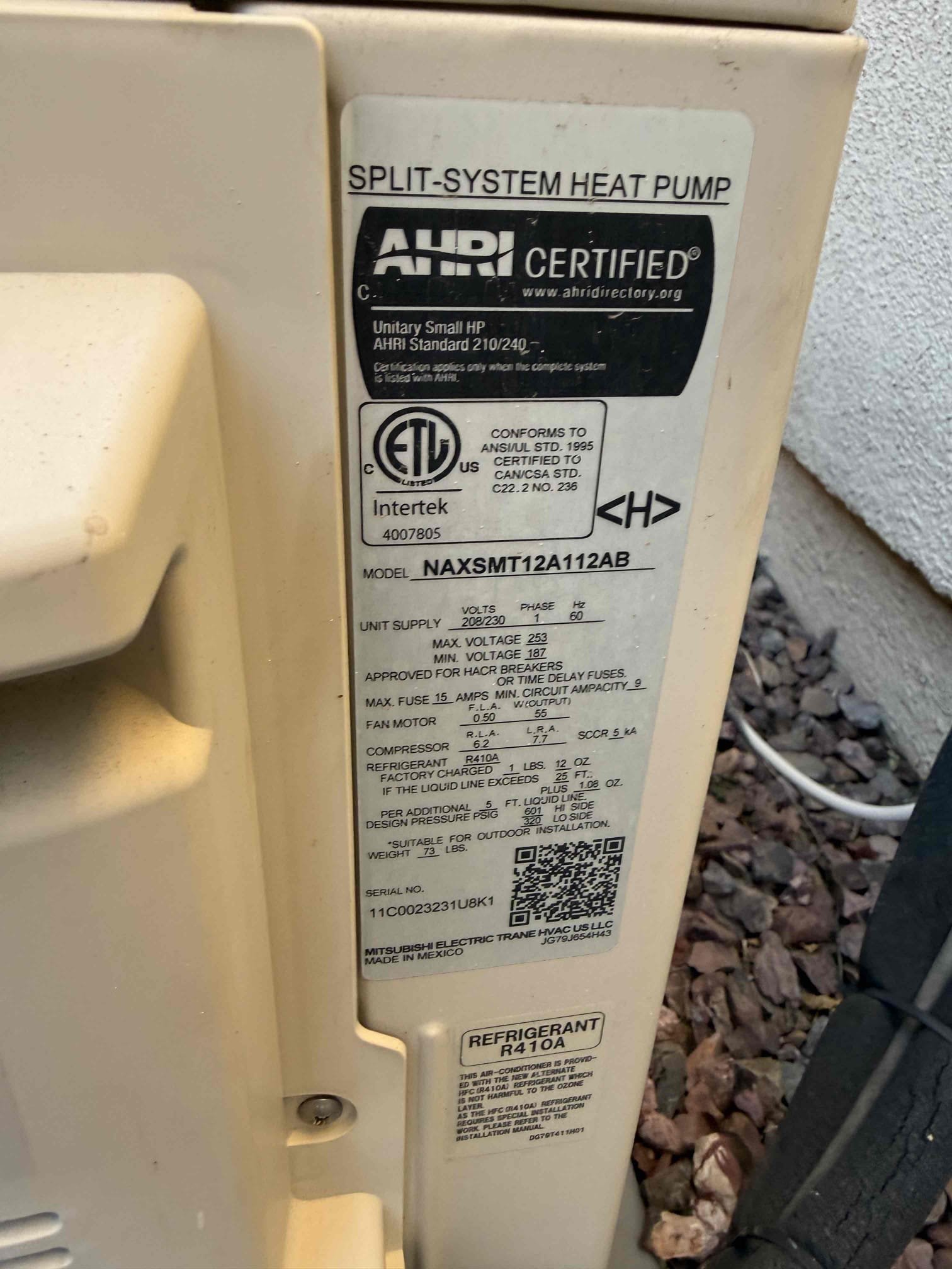 Homeowners stated the casita Mitsubishi mini split would make a couple  different sounds. One was a gurgling, pump sound. The other was a revving up sound. Checked all system vitals and cleanliness and system is cooling and operating properly. System has a mini split revco condensate pump and when I inspected it , the reservoir was full with dirty condensate mixed with fine drywall type debris. It was covering the sensor too. While checking system the pump gurgled and went off twice. Cleaned it out and explained the operation of the system , remote was set properly. Inverter systems don’t fully shut off, indoor fan will basically always run, to sense indoor temperature for operation. It will rev up and down for different capacity cooling, which is how they are so efficient. The compressor will run most the time too and will usually cool to 1-2 degrees past setpoint so it can shut off til indoor temp rises a bit , letting compressor rest sometimes. System usually ramps down to 10-20% ca