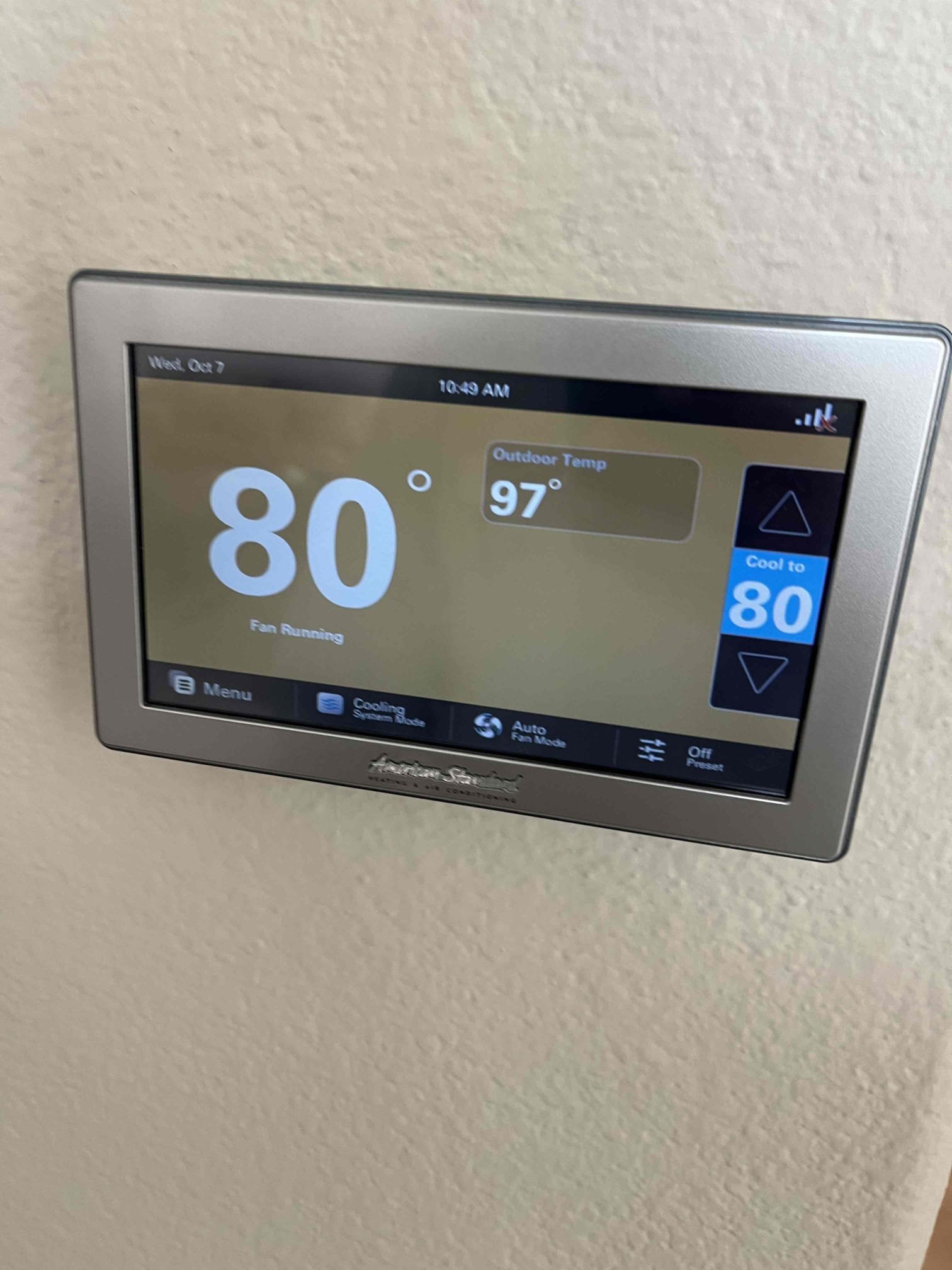 🔥❄️💨
Two American standard split heat/POV
Platinum series
Both condensers are located on ground
Both air handlers located in attic/hallway access

Semi annual HVAC fall maintenance

Cycled equipment followed system sequence of operation
1050 thermostats and zones checked out OK
Air handler cleared condensation line, updated one P-trap with a breather port
Check blower motor amps, checked ducting cleaned air handler, and mechanical platform
Filters checked out OK

At condensers checked fan motor, compressor, amps and voltage.
Verified reversing valve operation
Rinse the both condensers

✅
Both units checked out operational and within limits

🗣️
Informed client of water safety switches

🎃☕️
Gave client Starbucks gift card for October visit 

📆
Client not ready to schedule summer maintenance