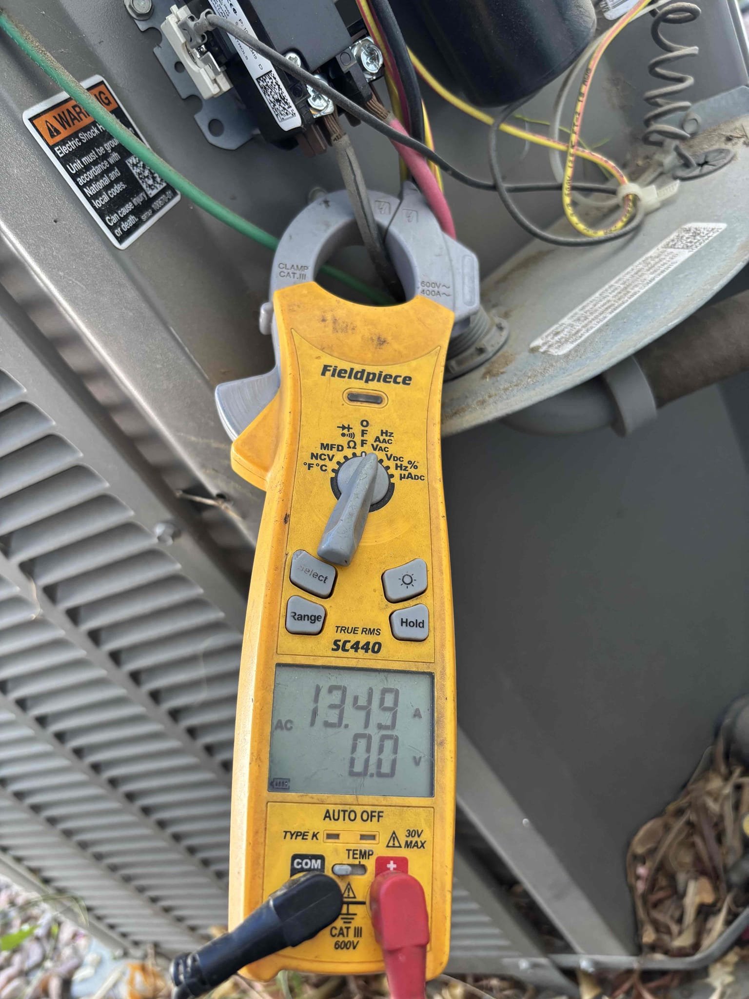 Performed a cooling maintenance on a split system unit. Check sequence of operations by checking out all electrical and refrigeration levels at this time. System is cooling down the house properly wash down outdoor unit and finish maintenance by changing out filter at this time compressor amps, fan motor amps and run capacitor or well within range