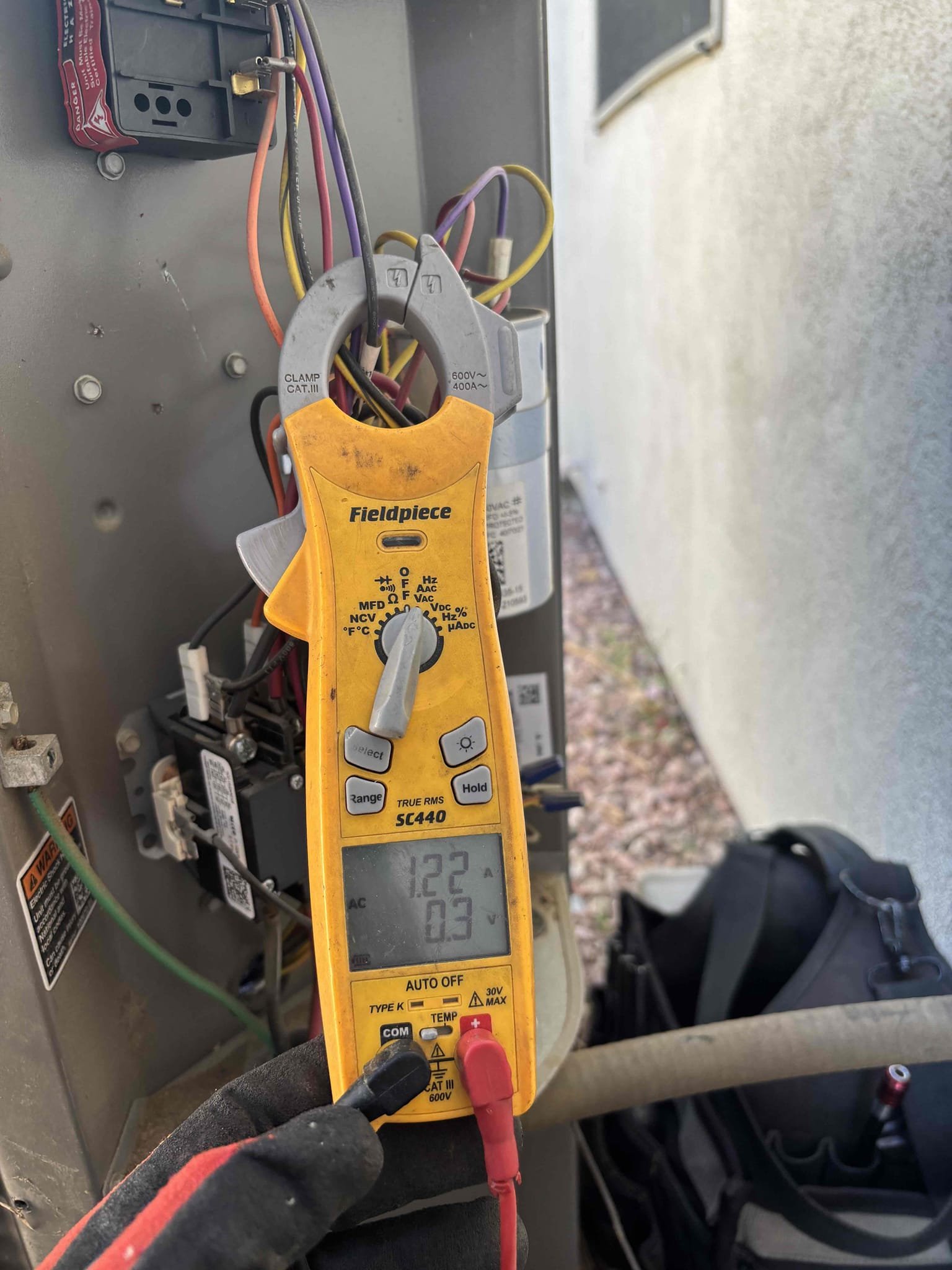 Performed a cooling maintenance on a split system unit. Check sequence of operations by checking out all electrical and refrigeration levels at this time. System is cooling down the house properly wash down outdoor unit and finish maintenance by changing out filter at this time compressor amps, fan motor amps and run capacitor or well within range