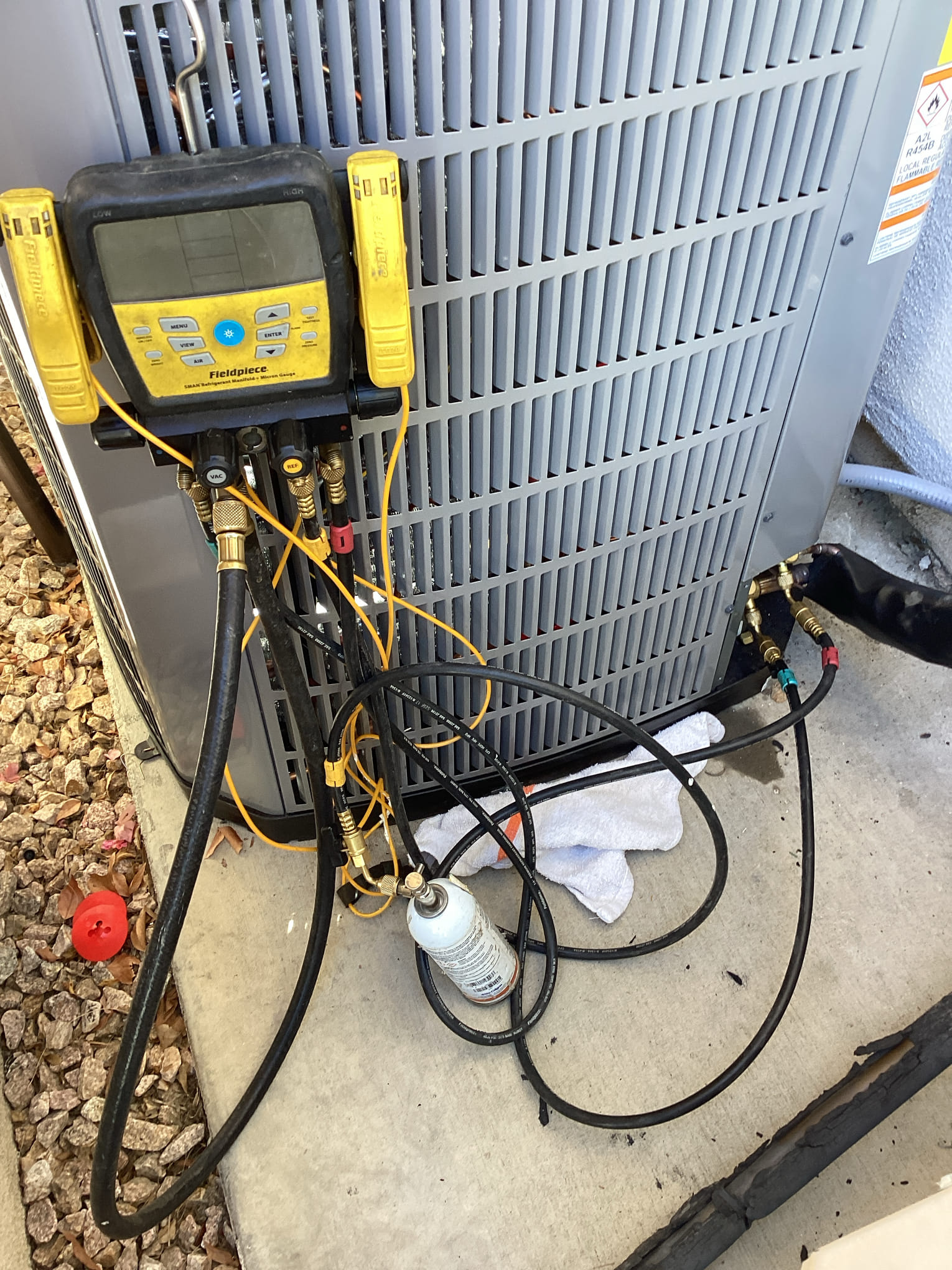 Installed new 4 ton gold 17 American standard upflow POV