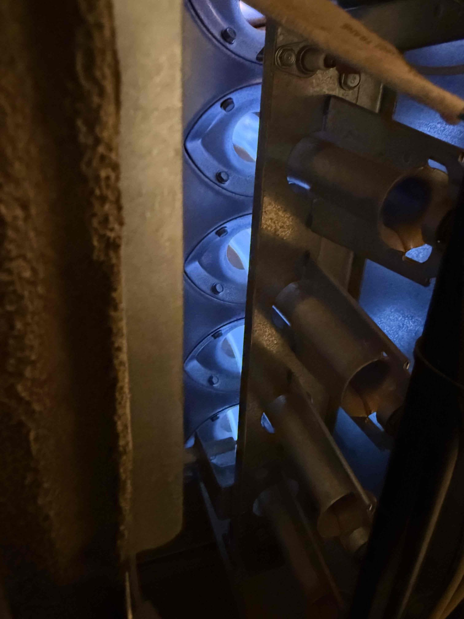 Performed annual heating maintenance on a 2019 American Standard split system. Replaced 20x30 filter located in hallway ceiling. Cycled heater from thermostats. Zoning checked out operational. Fau attic access is located in master closet. Cleaned out burners furnace. Verified heating sequence of operation is working properly according to manufacturer specifications. Checked and detected zero carbon monoxide. Checked temperature rise. Cleared condensation lines. Everything checked out within range. Honeywell 6000 thermostats checked out operational. System is working properly in heating at this time of service. Gave client Starbucks gift card. Client opted to wait to schedule cooling maintenance. 