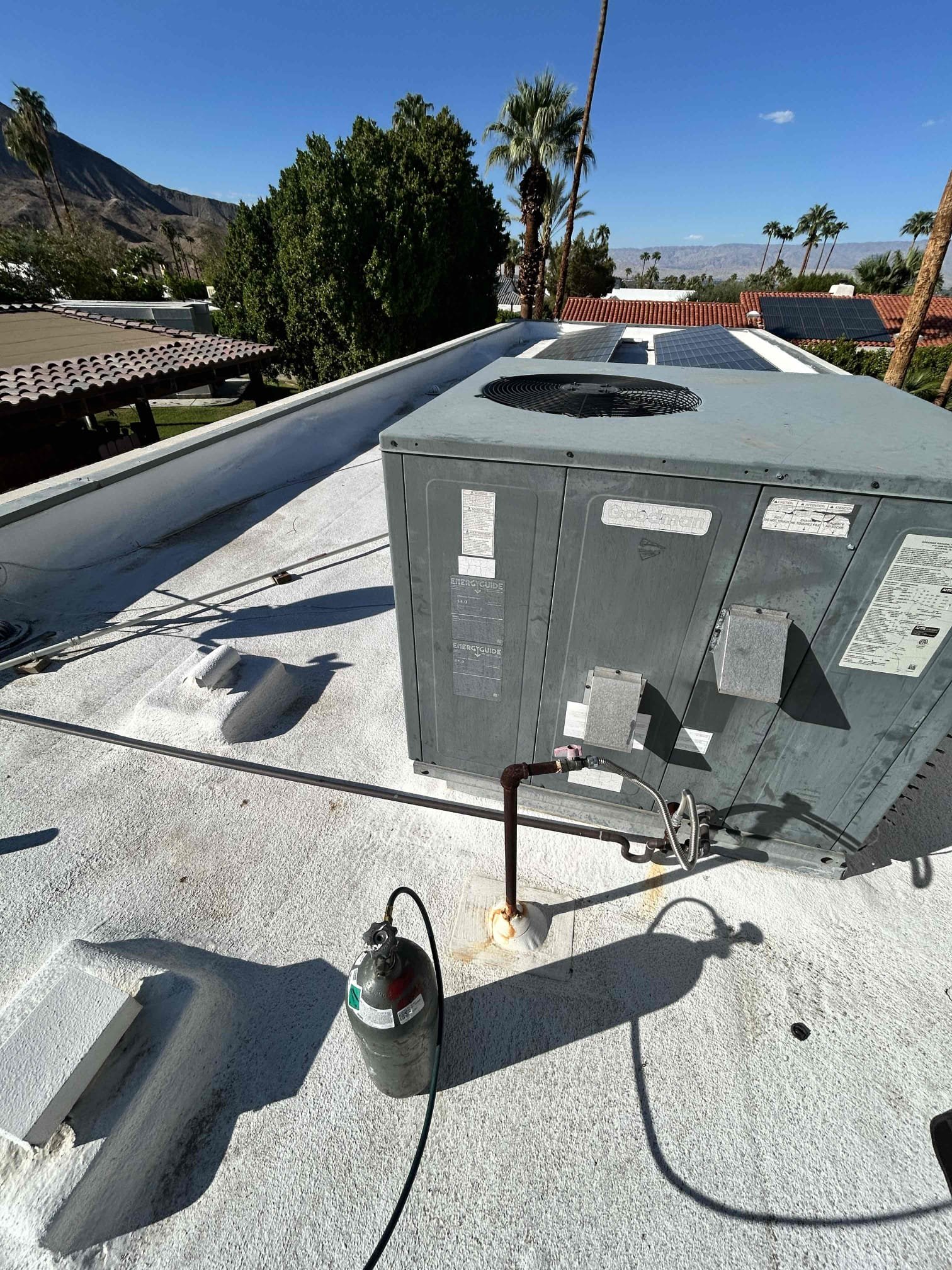 Performed annual maintenance on two Carrier furnaces (2007) and one 2020 package rooftop unit.
* Two furnaces: Located in the outdoor closets on the right side of the house. Changed out 1 20x25x4 and 1 16x25x2 could be 4 width customer supplied and washable in rtu.
* Package rooftop unit: Located on the left side of the house on the rooftop.
* Checked all three Ecobee thermostats and verified heating and cooling temperature ranges.
* Performed operational checks and verified proper sequence of operation.
* Inspected blower capacitors, electrical components, safety switches, and flame sensors.
* Checked heating and cooling operation and verified temperature ranges on all three systems.
* Found two blower capacitors testing below rated capacity. Capacitors are rated at approximately 10 µF but are testing around 6 µF.
* Recommend replacement of two blower capacitors. An estimate will be provided for replacement.
Systems are operational at this time, with two blower capacitors showing weak