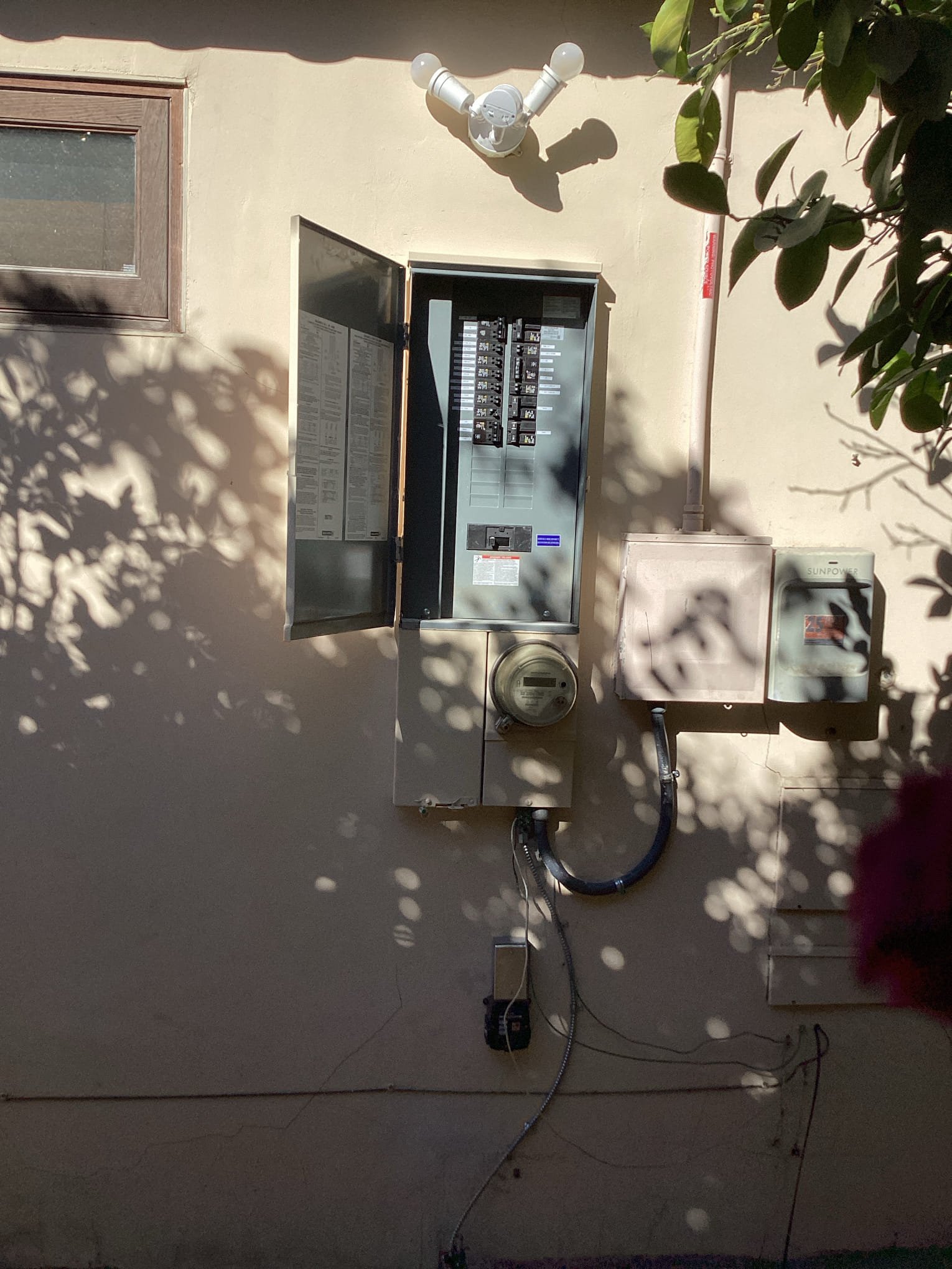 Arrived at customer’s home to put labels on main breaker panel after panel change. Placed new labels on main breaker panel based on original labeling on panel. Noticed breaker for laundry was in the off position. Left breaker off just in case customer turned breaker off for a reason. Placed permit back in panel cover and took pictures of panel to complete scope of work for today.