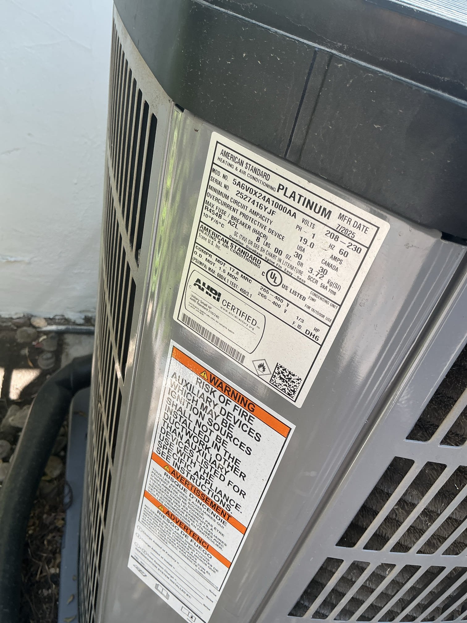 Palm Springs, CA - Uploaded video of knocking sound recording home owner recorded. Sn 6yjf-2 ton for kitchen. No noise on site. Check fan blade. Opened top and checked inside condenser for rubbing of blade. Cycle operation multiple times on off and no noise at this time. Client to monitor 