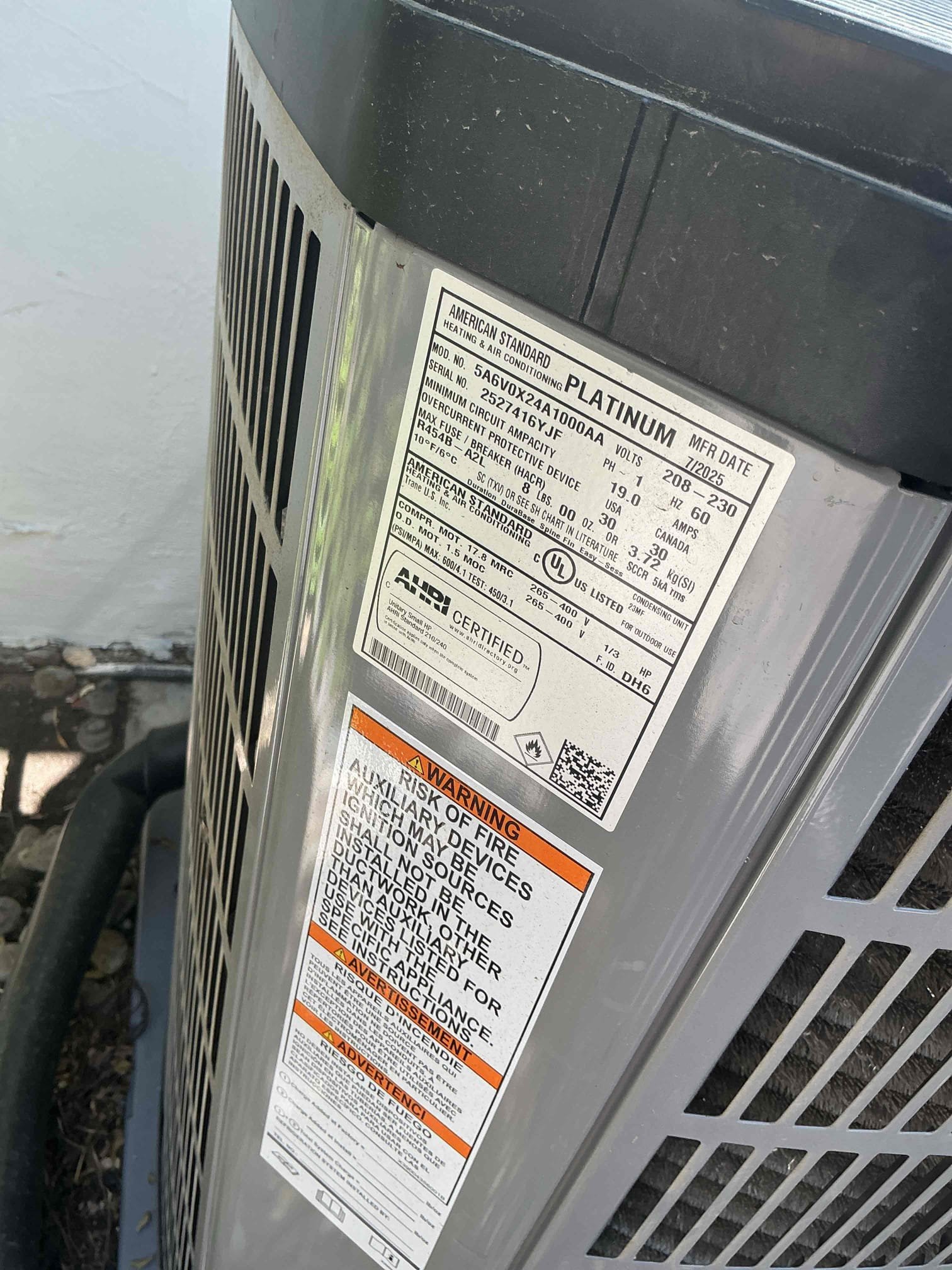 Palm Springs, CA - Uploaded video of knocking sound recording home owner recorded. Sn 6yjf-2 ton for kitchen. No noise on site. Check fan blade. Opened top and checked inside condenser for rubbing of blade. Cycle operation multiple times on off and no noise at this time. Client to monitor 