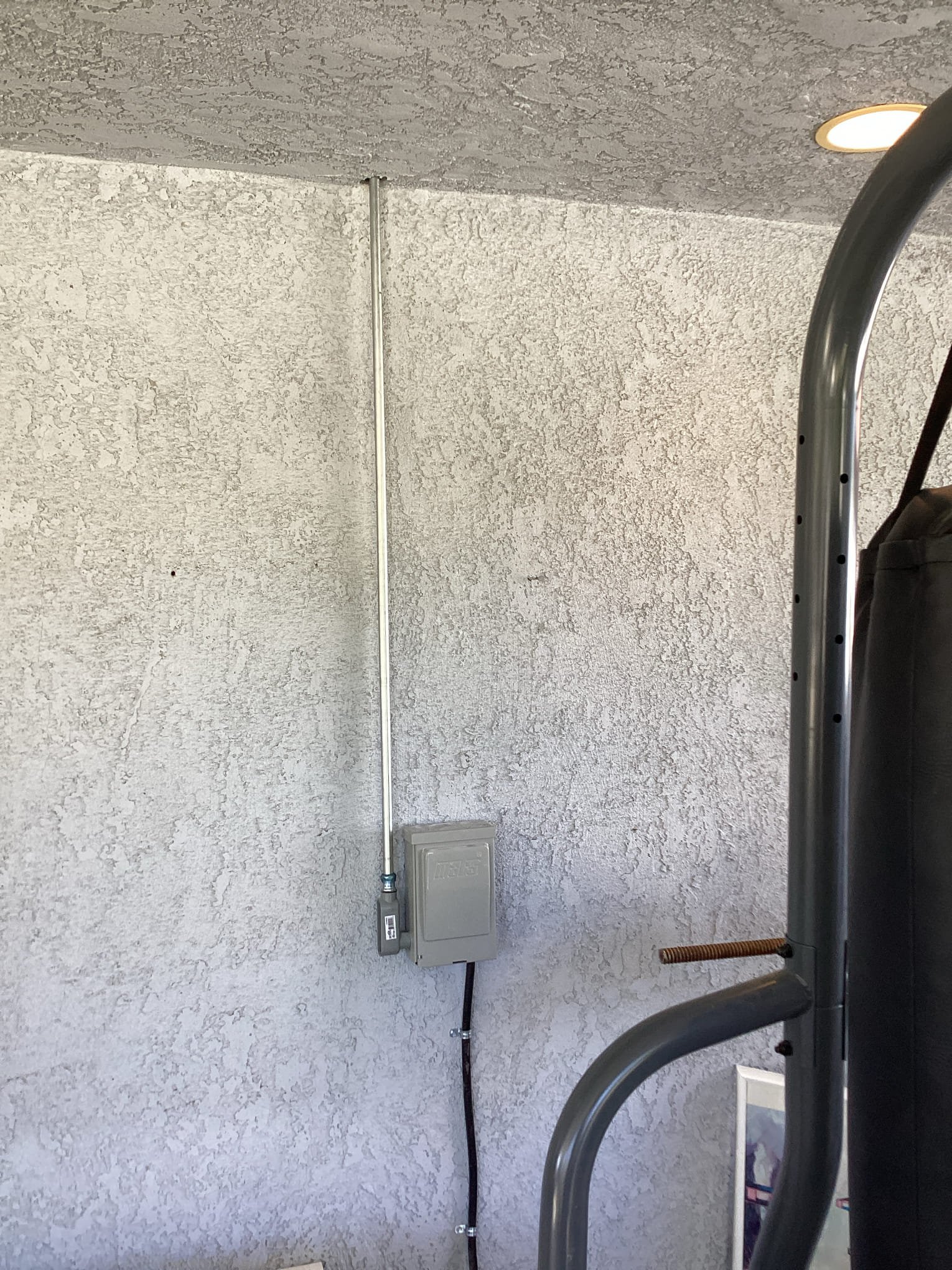Arrived at customer’s home to install a new dedicated 240 volt 20 amp circuit for mini split install today. Penetrated out of the top of the sub panel inside home to the roof, piped across roof to new outdoor unit location, and piped down wall to disconnect. Pulled wire through conduit, landed all connections, and tested both units to verify proper operation with installers and homeowner. Sealed all penetrations to achieve waterproofing.
