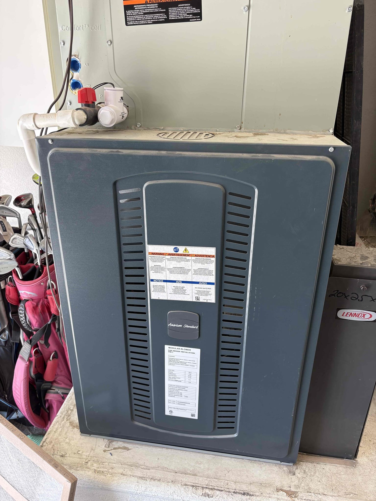 Today safety preventative maintenance consisted of two American standard units one located in the hallway closet one in the garage. I first began with replacing bolt filters. I then cleared each Jones valve, ensuring that the condensation lines are draining properly. Temperature supply check was in the correct range and the unit is properly heating and cooling checked amps on both of these systems and checked blower amps as well. Overall, both of these units are operating to the manufacture specs at this time of service. 
Client also received their October gift card.