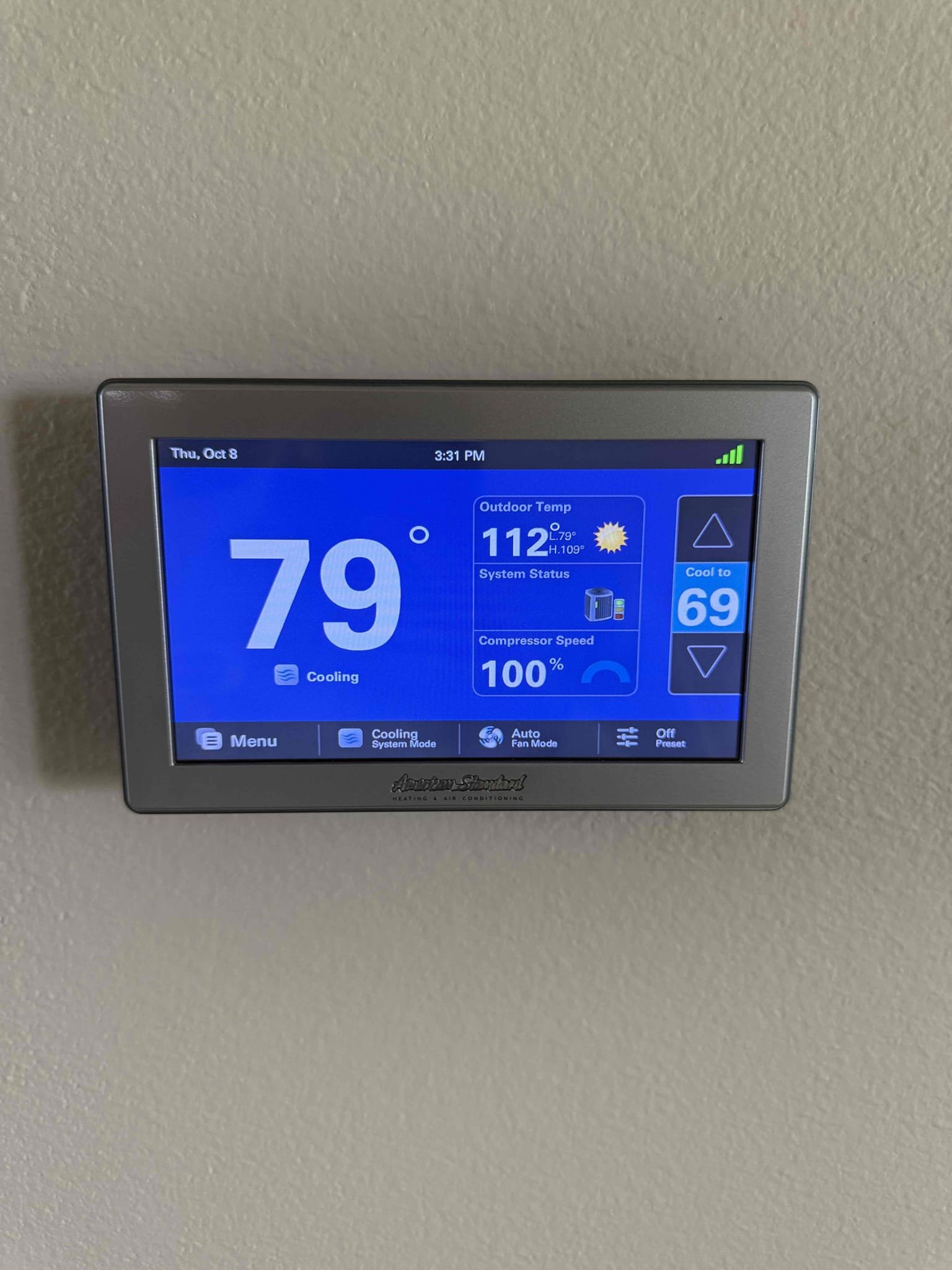 Client stated condenser would trip the breaker when running at 100%. Found condenser and ductless unit sharing the same circuit breaker at the main panel. Compressor was running over max rated amps at 17.49/16 RLA with ductless unit running simultaneously. Turned off breaker for ductless unit and amperage for compressor dropped to 16.39, rinsed condenser coils and cycled power back on for ductless unit and compressor amps measured 14.84. Refrigerant levels checked out in range. System is cooling properly at this time of service. 

Informed client if issue reoccurs ductless unit will need to be on its own circuit and not share one with the condenser. Advised to call electrical department for quotes to have ductless unit on its own circuit if needed. 