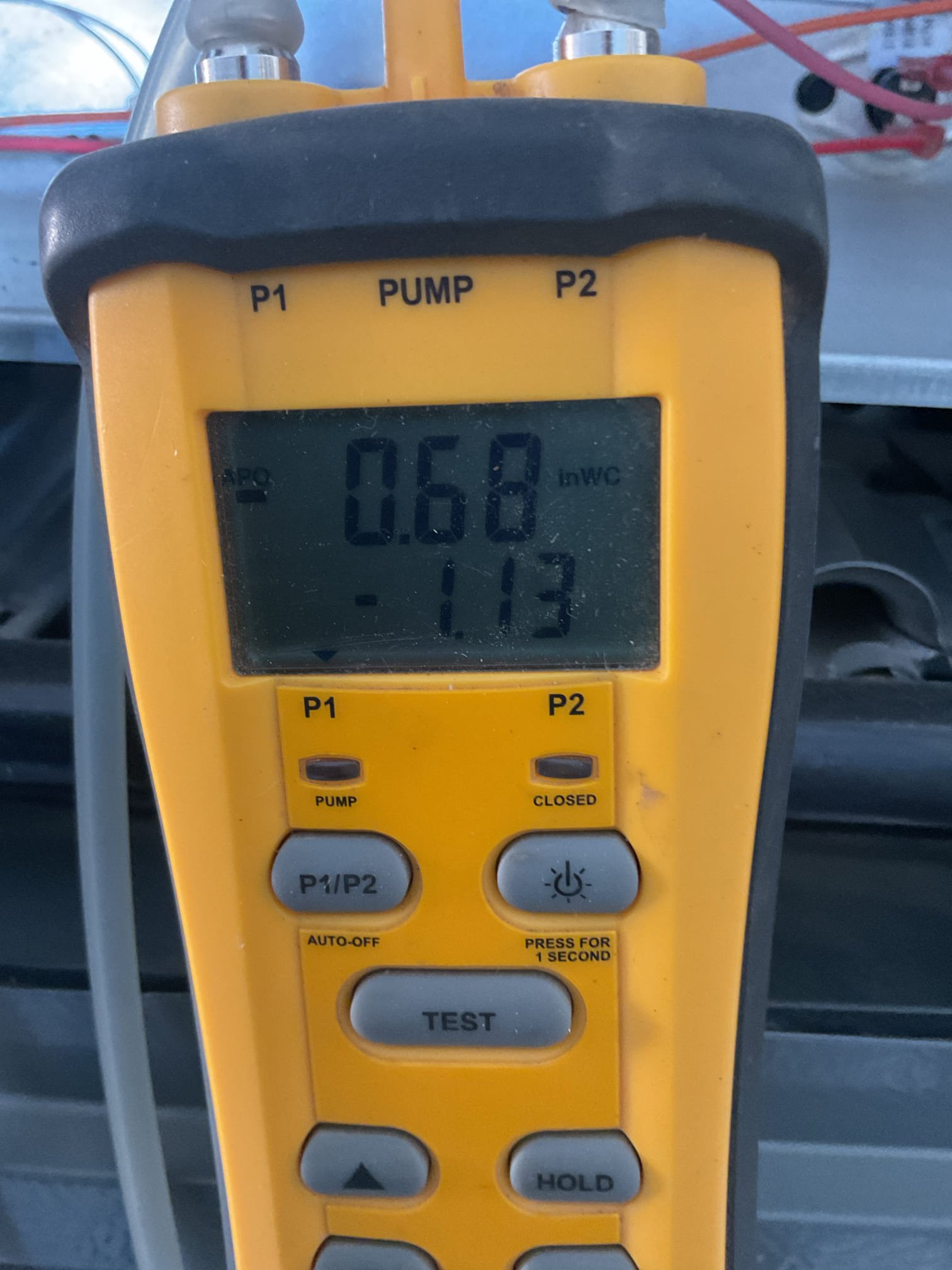 Palm Desert, CA - Indoor unit safety inspection and maintenance. Both upflow furnaces executed the sequence of operation in heating with no carbon monoxide detected in the home. ECM blower motors. Checked temperature heat rise, static pressure and blower motor amp draw. Thermostat/disconnect boxes: good. Pre-booked summer maintenance – Starbucks. Both systems are functioning according to manufacture specifications. 