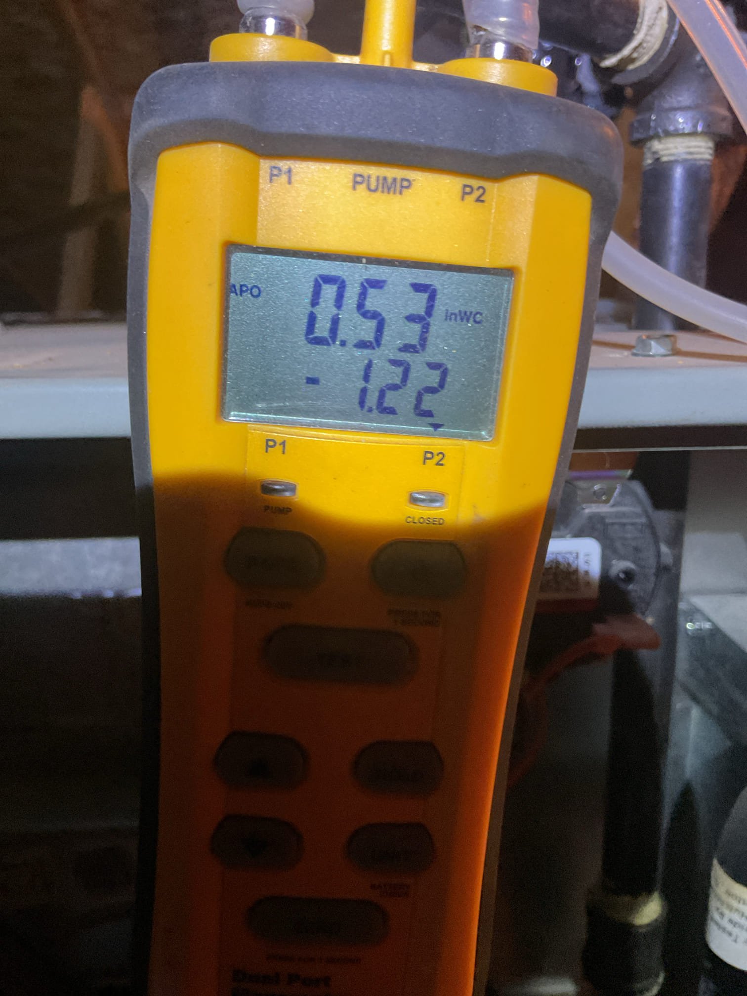 Indoor unit safety inspection and maintenance. Cleared P-trap using pipe brush and replaced filters. Gas furnace executed the sequence of operation in heating with no carbon monoxide detected in the home. Checked static pressure, blower motor amp draw and temperature heat rise. Thermostat: OK. Pre-booked heating maintenance for next year – Starbucks.