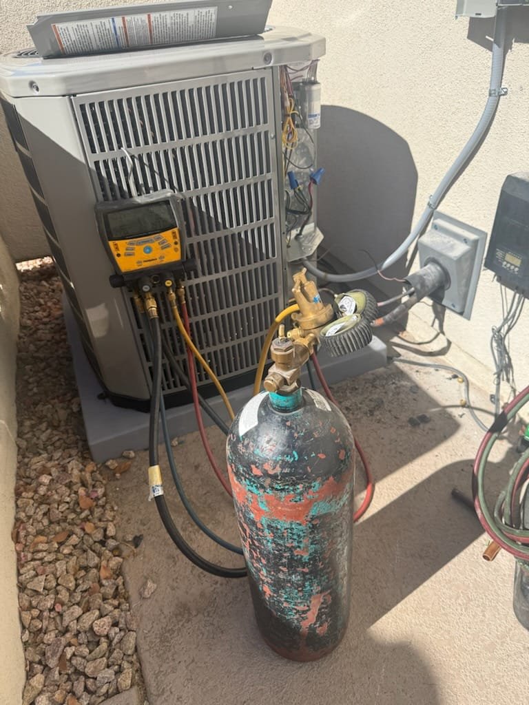 Installing 3 Ton American Standard Silver 14 upflow Split gas System