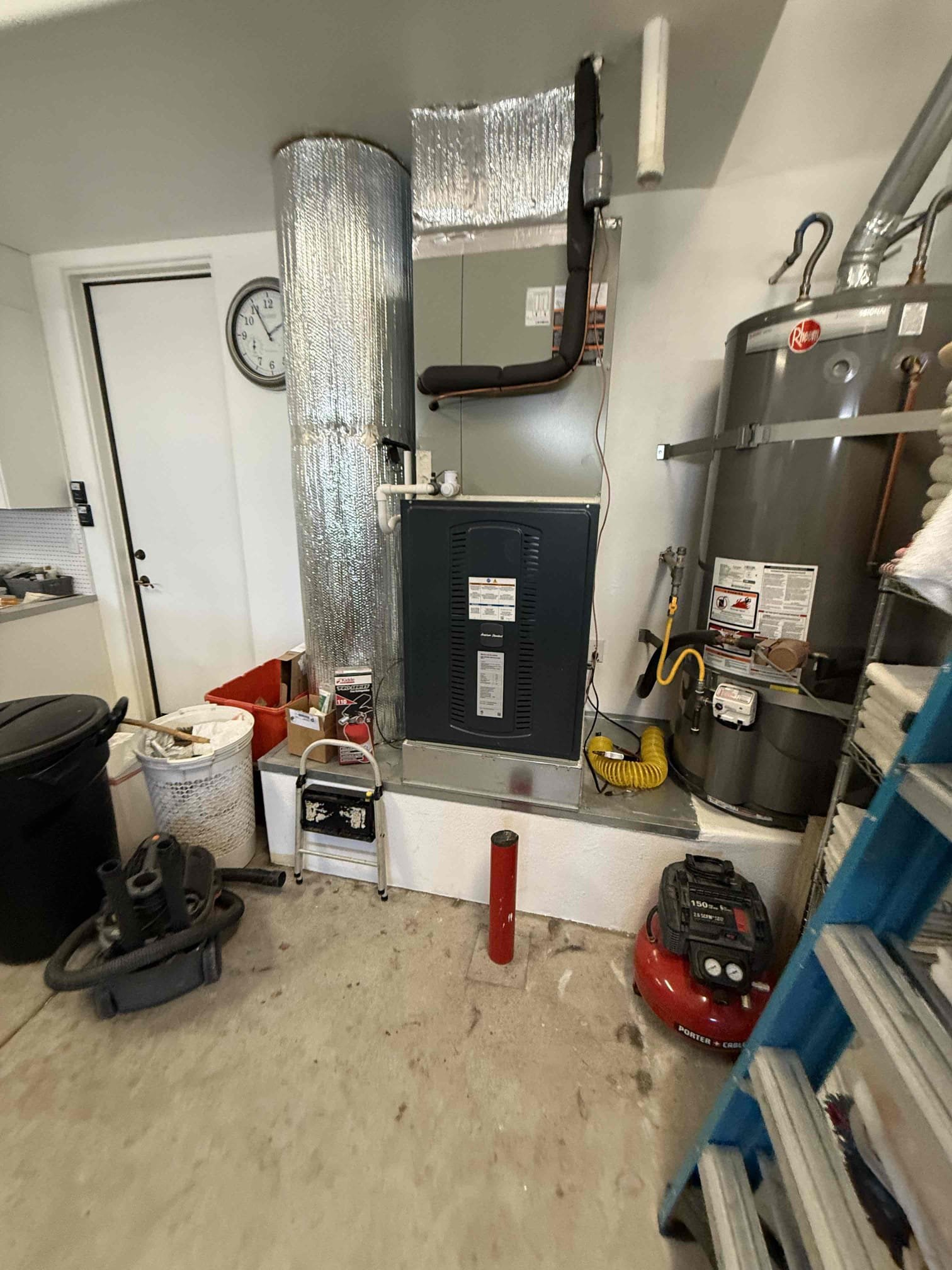 Rancho Mirage, CA - Performed annual heating maintenance on 2) 2025 American Standard Platinum units. Upflow FAUs are located in the garage. Replaced 20x25 and 24x24 filters located at FAUs. Cleared condensation lines from jones valve. Followed sequence of operations and checked voltage, amperage, temperature rise, refrigerant levels, found no error codes on CDA, and secured electrical connections. Both 1050 thermostats checked out operational. Both systems are working properly in heating at this time of service. Gave client Starbucks gift card. 

Client stated errors codes on 1050 thermostat, found multiple error codes for faulty temperature sensor. Temperature sensor may be out of range and drops connection then reestablish. Assigned office sensor to average temperatures in rooms. No error codes present at this time of service. 