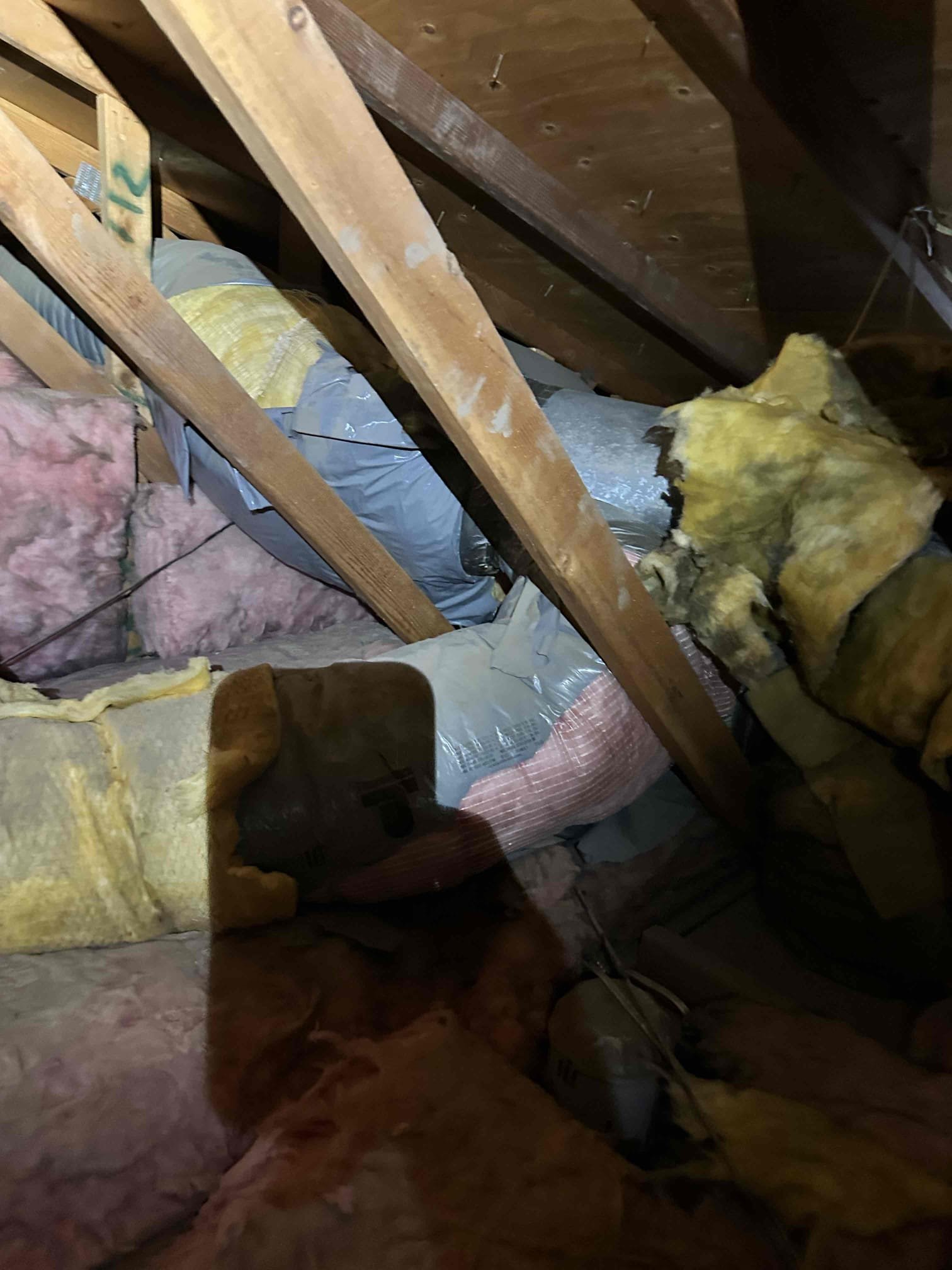 Sent estimate for duck Work in attic all accessible ducting