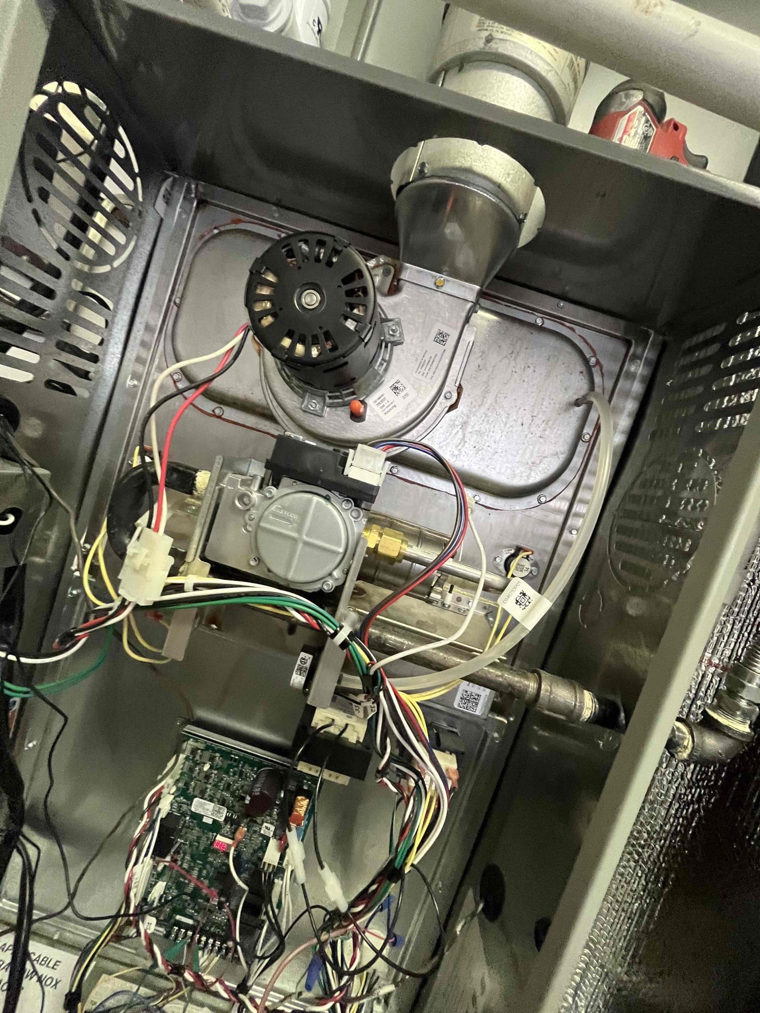 🛠️🛠️
Demand service
No cool on both systems

Unit SN***** WEMJF
Gold system, no power to condenser due to circuit breaker not properly attached to buzz bar
Reattached and reset breaker and system kicked on

Unit SN******YKDHF
Platinum system, no communication at bit master
With further investigation found bad condenser wire (low-voltage)
Ohm wires and checked for grounded wires, 
Used two extra wires and system started communicating

❄️🔥💨
Performed semi annual HVAC fall service
Cleared condensation alliance and tested condensation pump
Verified systems operations
Replaced 16 x 25 and 20 x 25 filter located within air handler and furnace/garage up flows
Check fan motor, compressor, amps and voltage
Verified heating sequence of operation for both unit units
Rinsed condensers

✅
Both unit units are now operating properly and within the limit

🎃☕️
Gave client Starbucks gift card for October maintenance

🗣️
Spoke with client regarding JB hasslefree extended labor warranty
Attached is 