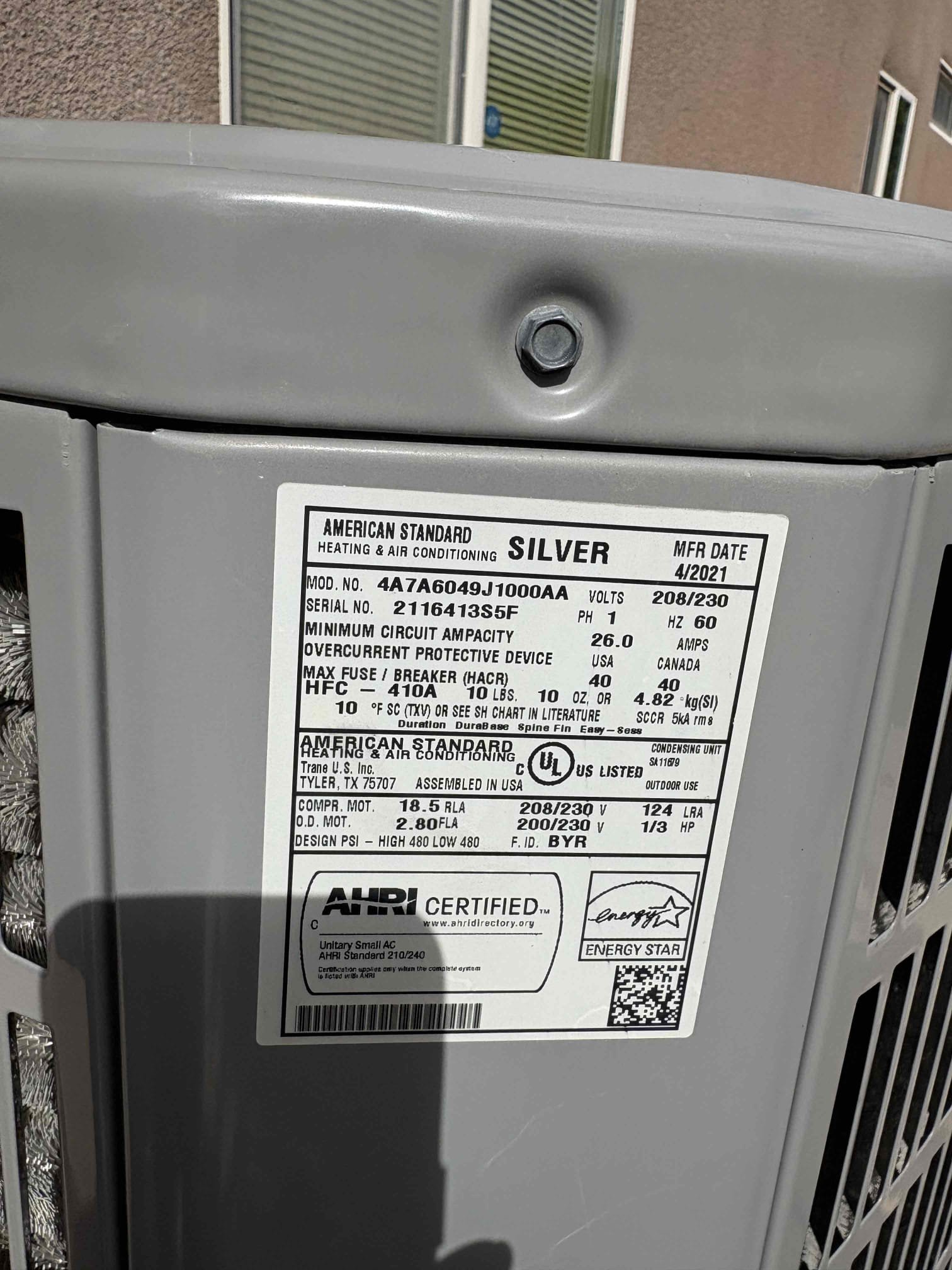 Today’s safety maintenance check consisted of one American standard system. I first started with ensuring that the filter has been replaced in the garage access. It is a 20 x 25 x 5. Homeowner provided it. The Honeywell thermostat is properly calling for cooling and heating at this time of service. The blower amps in the garage checked out in the correct range system amps for the communication board also checked out. I cleared the condensation line thoroughly via Jones valve to ensure that the line is training properly and I documented the exit point as well. System temperature split is in the correct range to ensure that the home is heating properly to the desired temperature. 
Clients also received their October gift card
