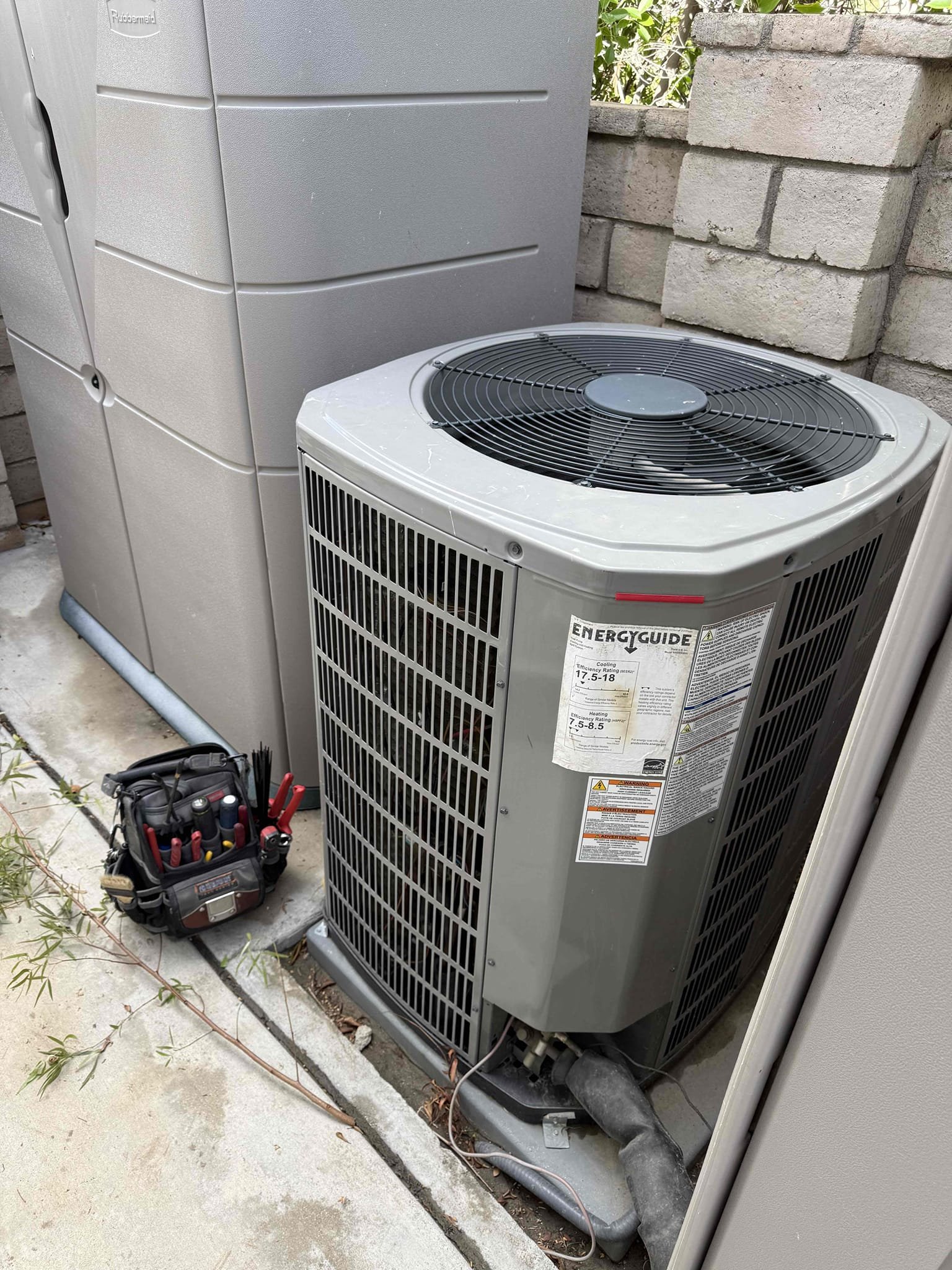 Indian Wells, CA - Performed annual heating maintenance on 3) American Standard Platinum Heat pumps. Upflow FAUs are located in indoor and outdoor closet. Replaced 14x25 and 3) 10x24 filters located in lower walls and filter rack in outdoor closet. Cleared condensation lines from clear out valves. Followed sequence of operations and checked voltage, amperage, temperature rise, refrigerant levels, found no error codes on CDAs, and secured electrical connections. 1050 thermostats and zoning checked out operational. Systems are working properly in heating at this time of service. Gave client Starbucks gift card. Client opted to wait to schedule cooling maintenance.