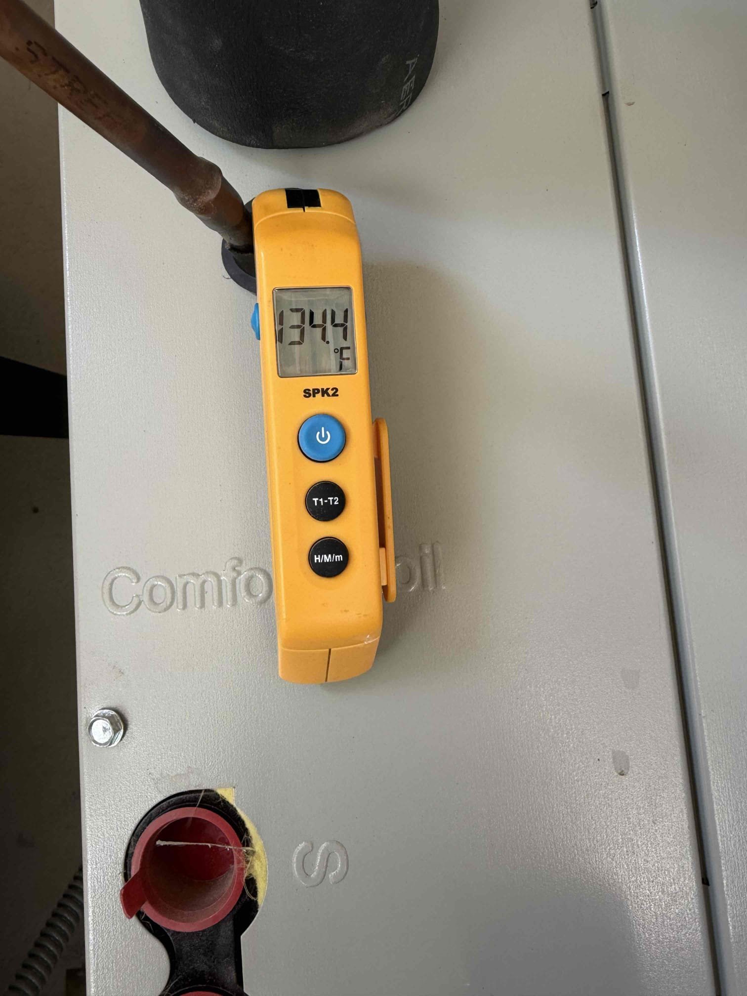 Performed an indoor safety maintenance on an 2 American Standard furnaces. Filters located inside filter rack, fau located in laundry room and outside closet, changed 2 20x25 filter, flushed condensation line, on fau followed sequence of operation, checked for amperage and voltage, checked for blower speed, check for any loose connections, check for temperature rise, everything within range also cleared dust accumulated inside electrical component. Systems are working within specifications in heating at the time of maintenance. Gave Starbucks gift card 