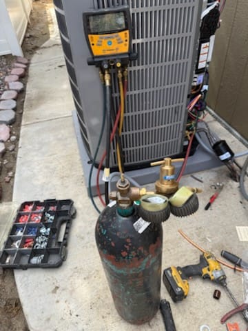 Installed 3 Ton American Standard Gold 17 upflow Split Heat Pump System