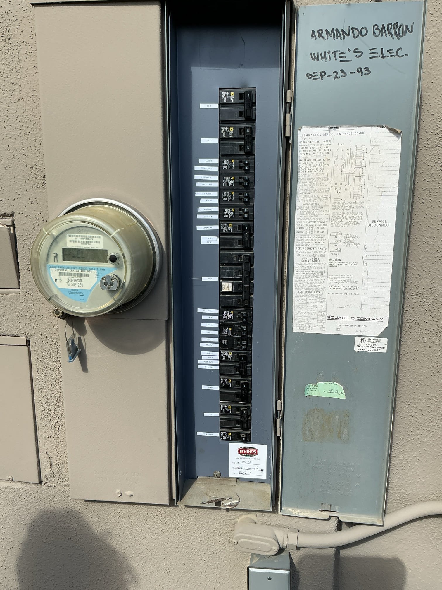 Arrived to troubleshoot multiple areas of the home without power. Customer assumed it was multiple breakers. After inspecting the panel I found a 50 amp breaker that was tripped. The 50 amp breaker was feeding power to the pool sub panel. The sub panel also had 3 additional circuits for the areas of the home that had lost power. After resetting breaker power was restored to the home.