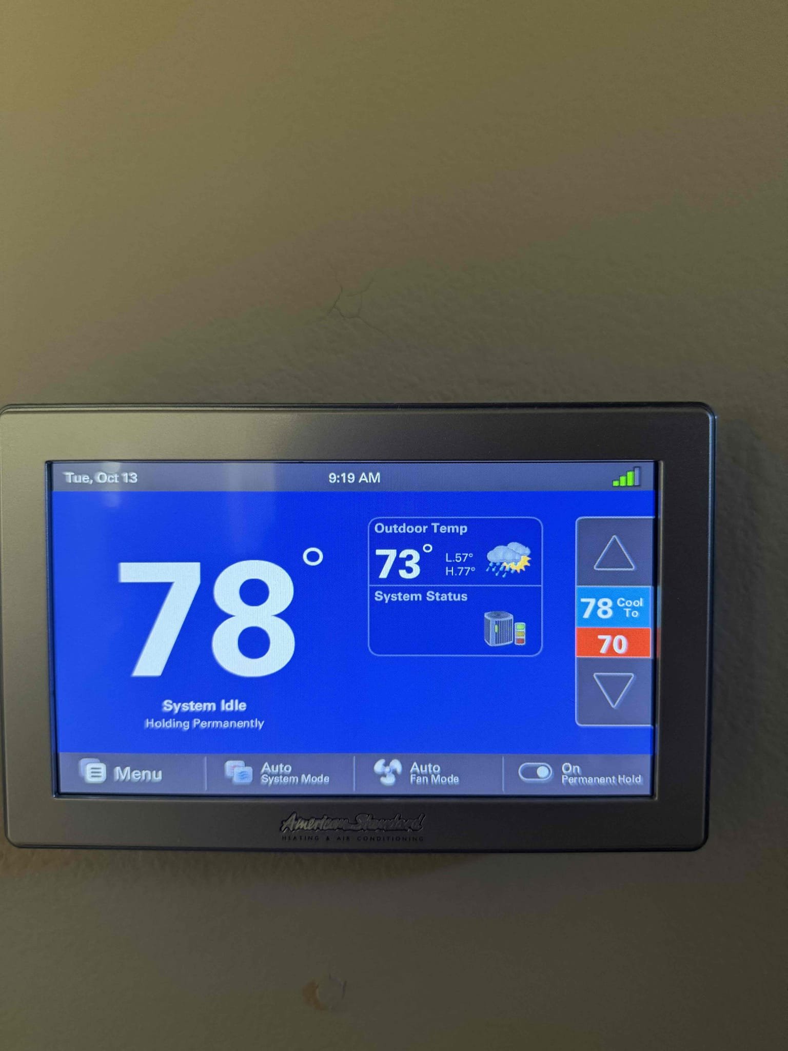 Indio, CA - Performed an indoor safety maintenance on&nbsp;an American Standard & Lennox furnaces. Filters located in ceiling, fau located in attic, attic access located in master bedroom closet, changed 20x30 & 2 14x24 filter, flushed condensation line, on fau followed sequence of operation, checked for amperage and voltage, checked for blower speed, check for any loose connections, check for carbon monoxide, check for temperature rise, check for capacitor, everything within range also cleared dust accumulated inside electrical component. Systems are working within specifications in heating at the time of maintenance. Gave Starbucks gift card