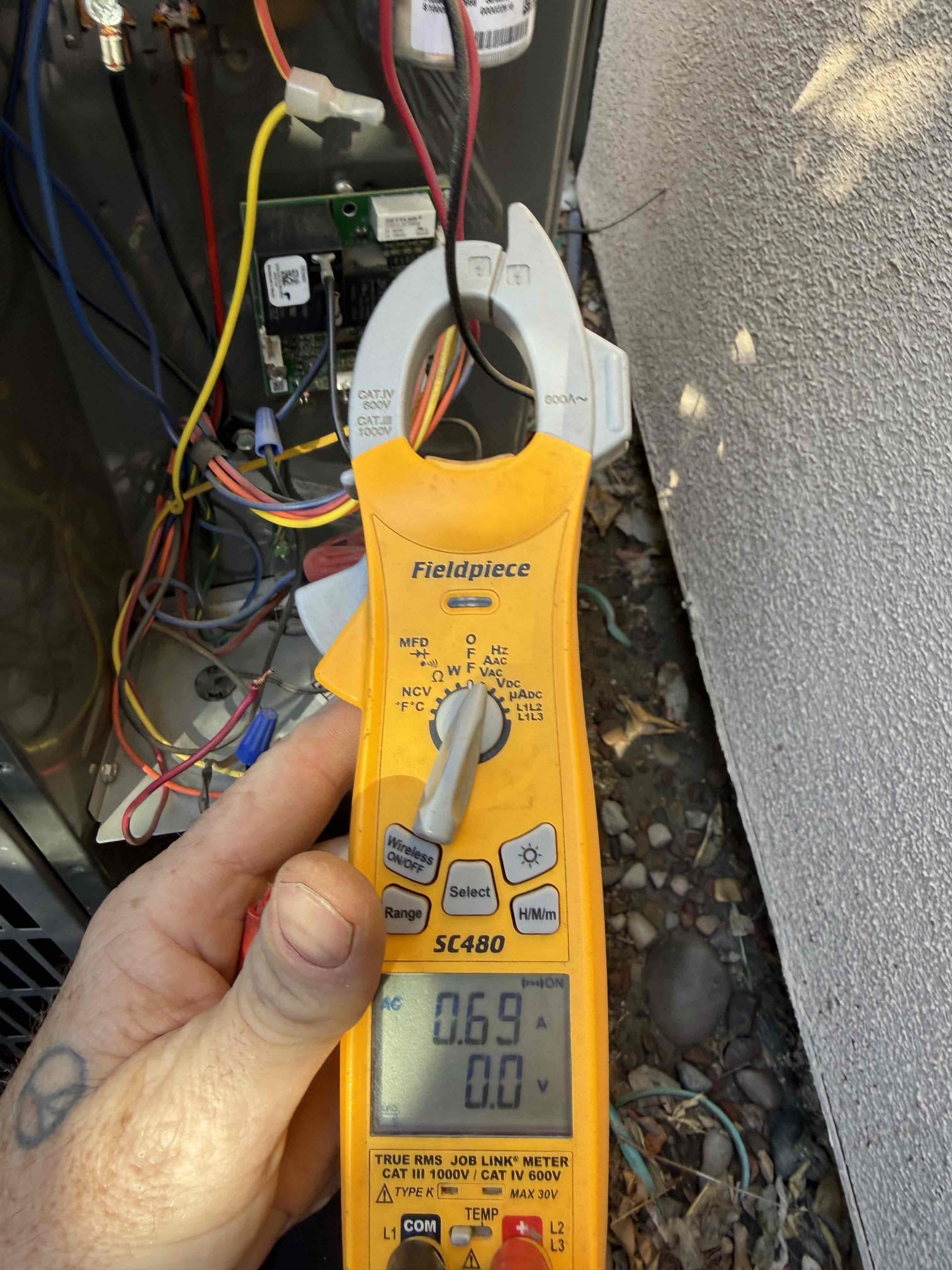 Living room unit #831F was on hard lockout 4 flashes, this is preceded by 4 low pressure cut offs. Reset power to defrost board to clear lockout. System came on and checked refrigerant charge and system was charged properly. Tenants dropped thermostat down to 65° when they didn’t feel that it was cooling to try to get it to run but not to actually cool to that. Did not see any issue with defrost board or wiring. With cooler temps outside and indoor set to close to 70° it may have set off low pressure alert if running long enough. Recommended to tenants to tey to keep it in 70°s and if comfortable preferably 75° or above. System is cooling properly now. 