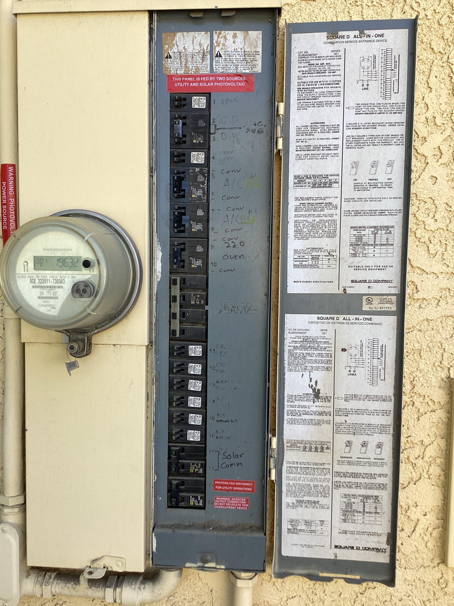 Arrived at customer’s home to give an estimate for installing an ev charger in garage. Found that main breaker panel is full and cannot be added to at this time. Informed customer of this and suggested upgrading main breaker panel first and we would install ev charger free of charge at that time.