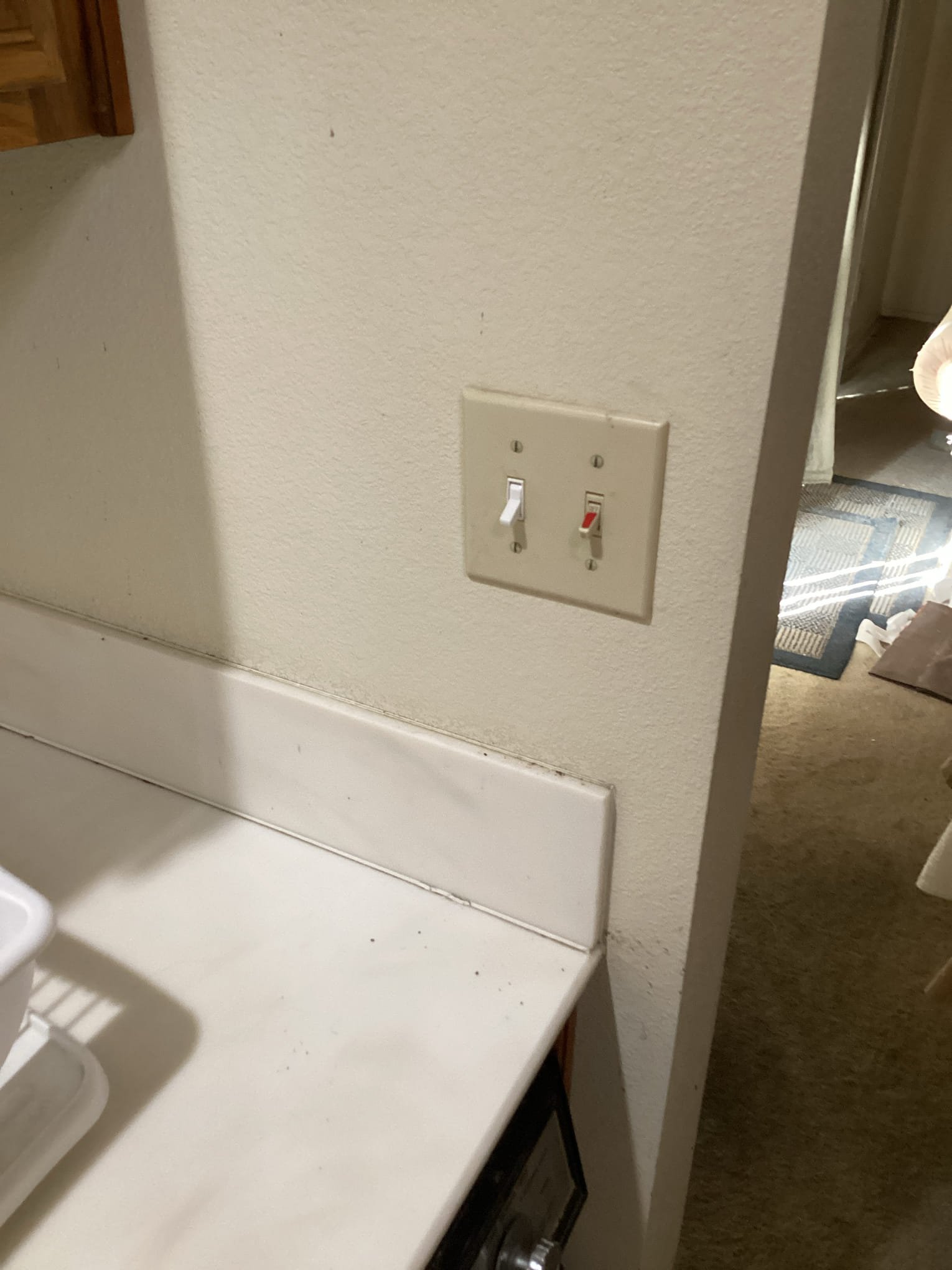Rancho Mirage, CA - Arrived at customer’s home to diagnose switches making noise and working intermittently. Found that switches were bad and not making proper contact internally. Replaced both switches in three way circuit to resolve issue and restore proper function to circuit. Customer also expressed interest in retrofitting here bathroom strip fixtures to led at a later date.
