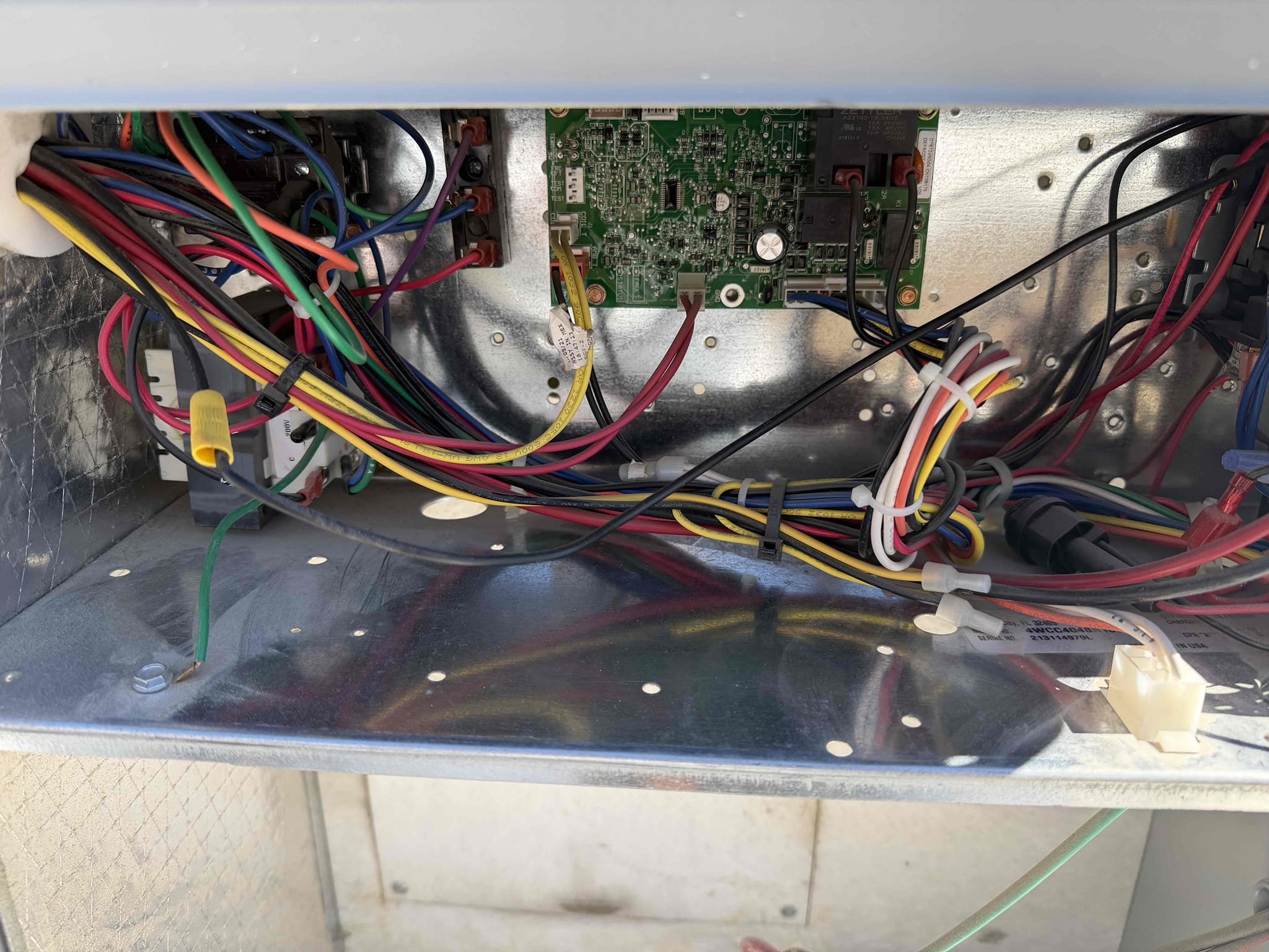 Performed a heating maintenance on a American Standard package unit, changed 36x24 filter, filter located on hallway ceiling, flushed condensation line, on unit check for amperage and voltage, followed sequence of operation, check for carbon monoxide, check for capacitor, check for temperature split, everything within range also clear out dust accumulated inside electrical component area. System is working within specification in heating at the time of maintenance. Gave Starbucks gift card