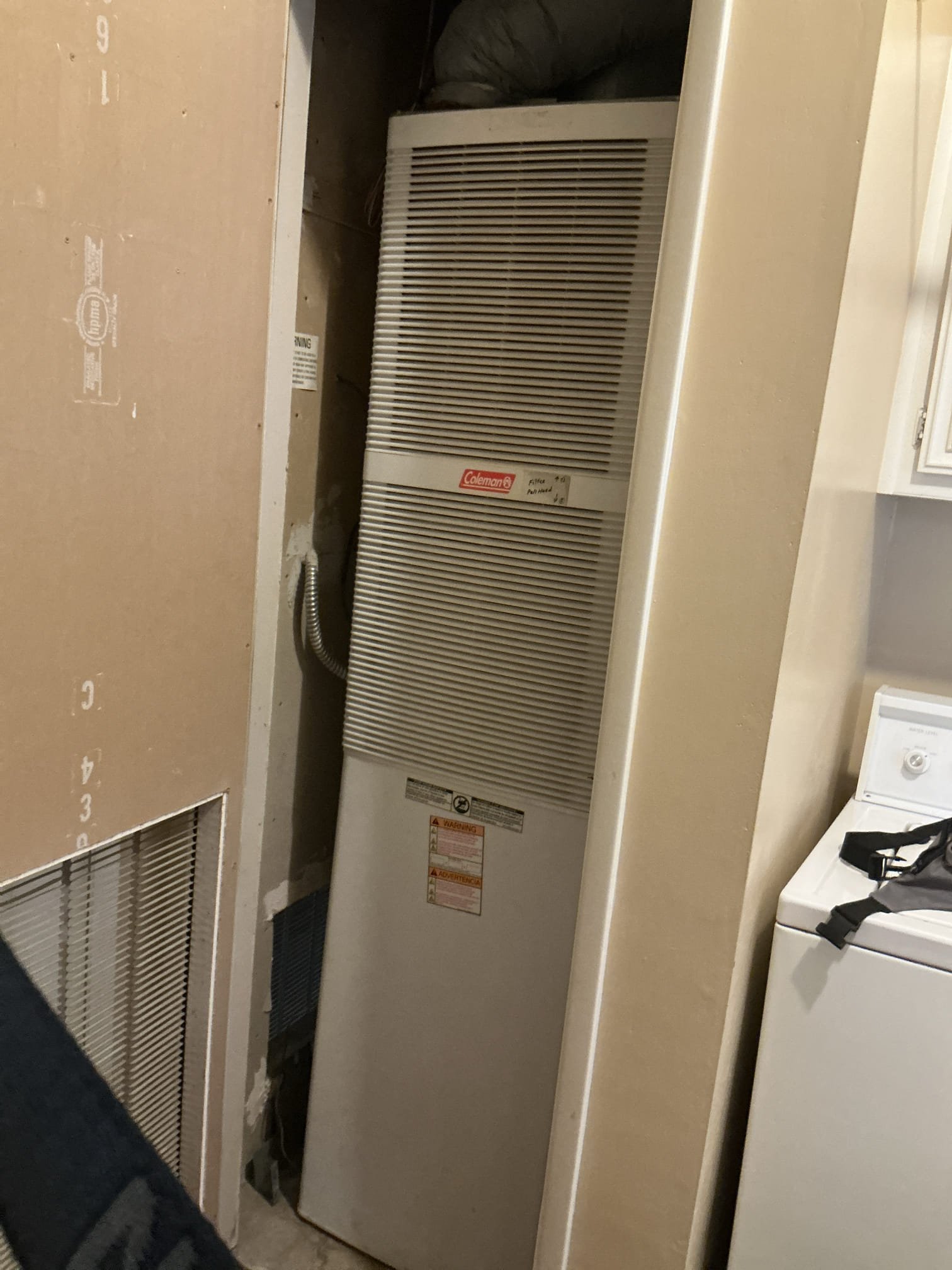 Diagnostic on 2003 Coleman furnace. Combustion air malfunction due to failure in induction motor also pressure switch in poor condition. Furnace is past life expectancy and may require additional repairs. Advised on repair and replacement options. Due to age and condition of equipment will schedule replacement of equipment to prevent continuous breakdowns. Attached estimate below also emailed. 